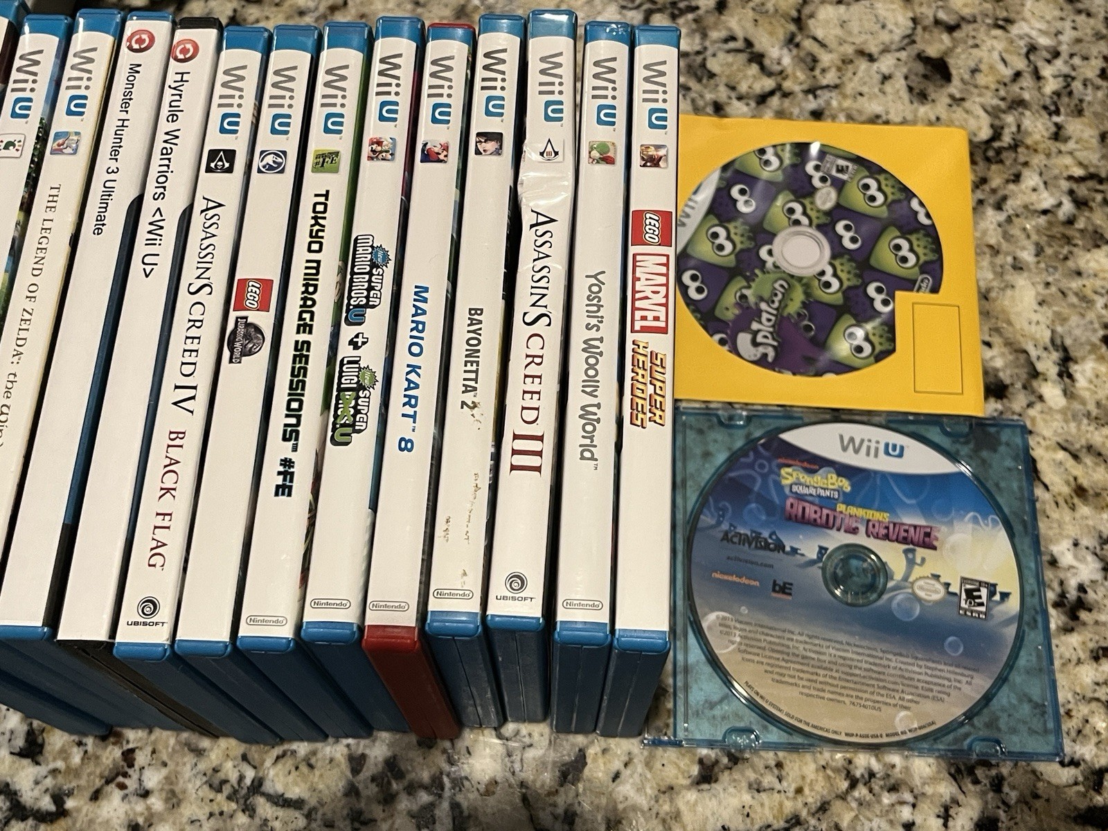 Nintendo Wii U Console & Games Bundle Lot ~ Zelda Mario ~ Multiple Games