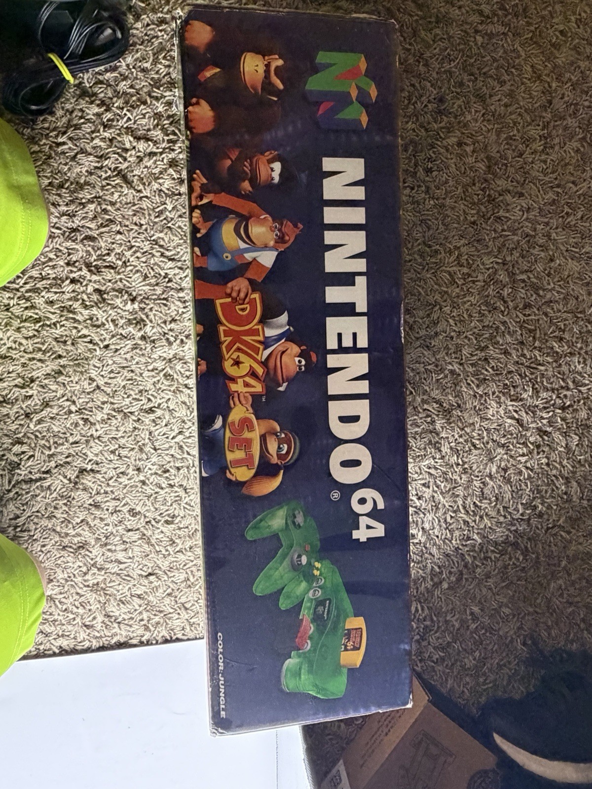 Nintendo Donkey Kong 64 Set Jungle Green Console W/Box SEE PICTURES Free Ship