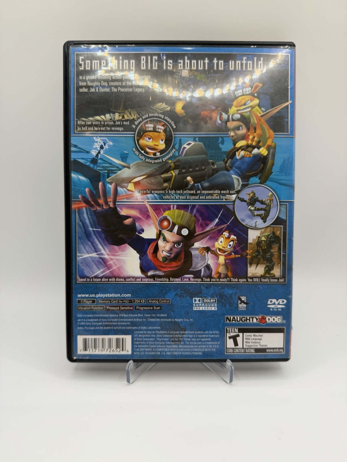Jak II Greatest Hits Sony PlayStation 2 PS2 Complete with Manual