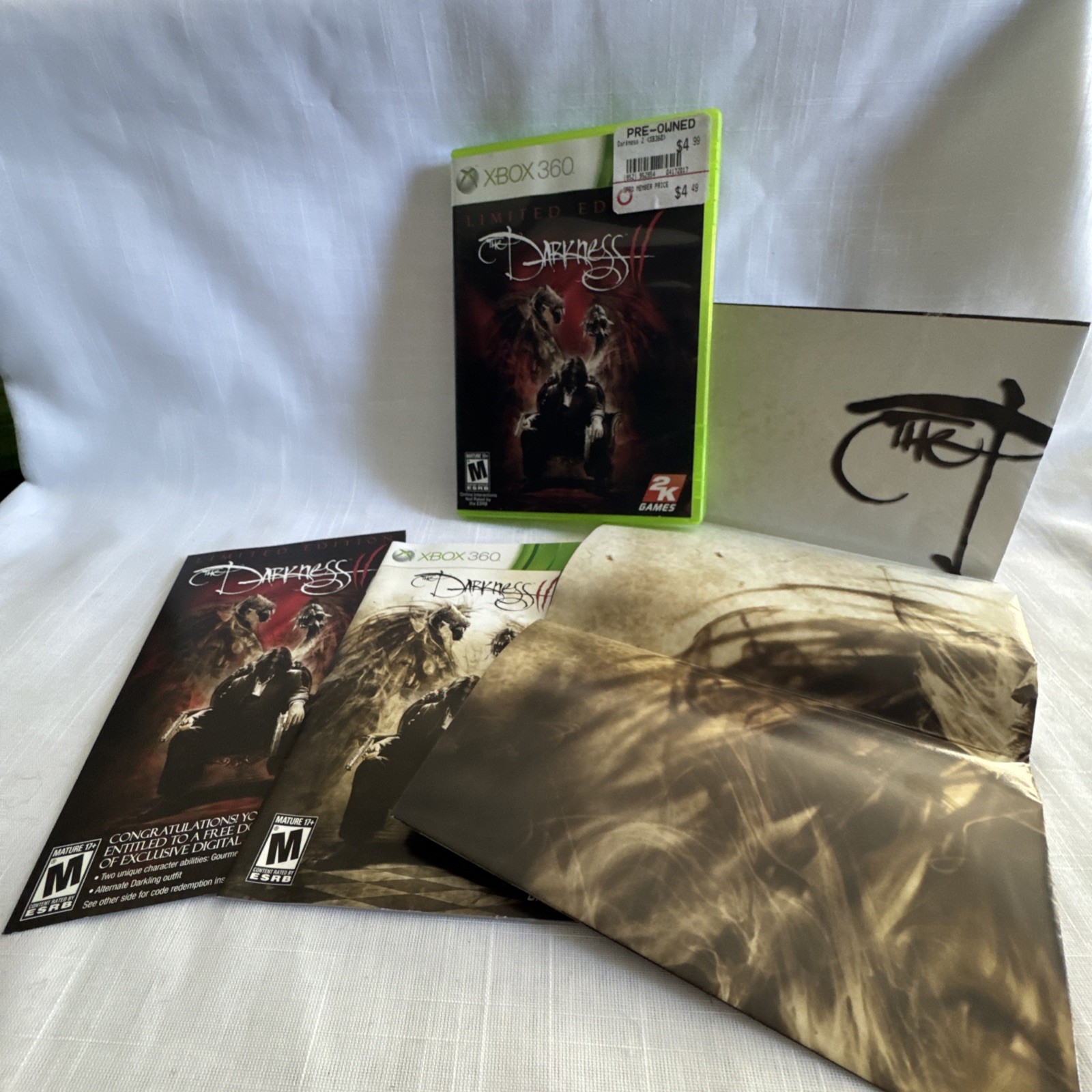 The Darkness II 2 Limited Edition / Microsoft Xbox 360 CIB Includes Poster