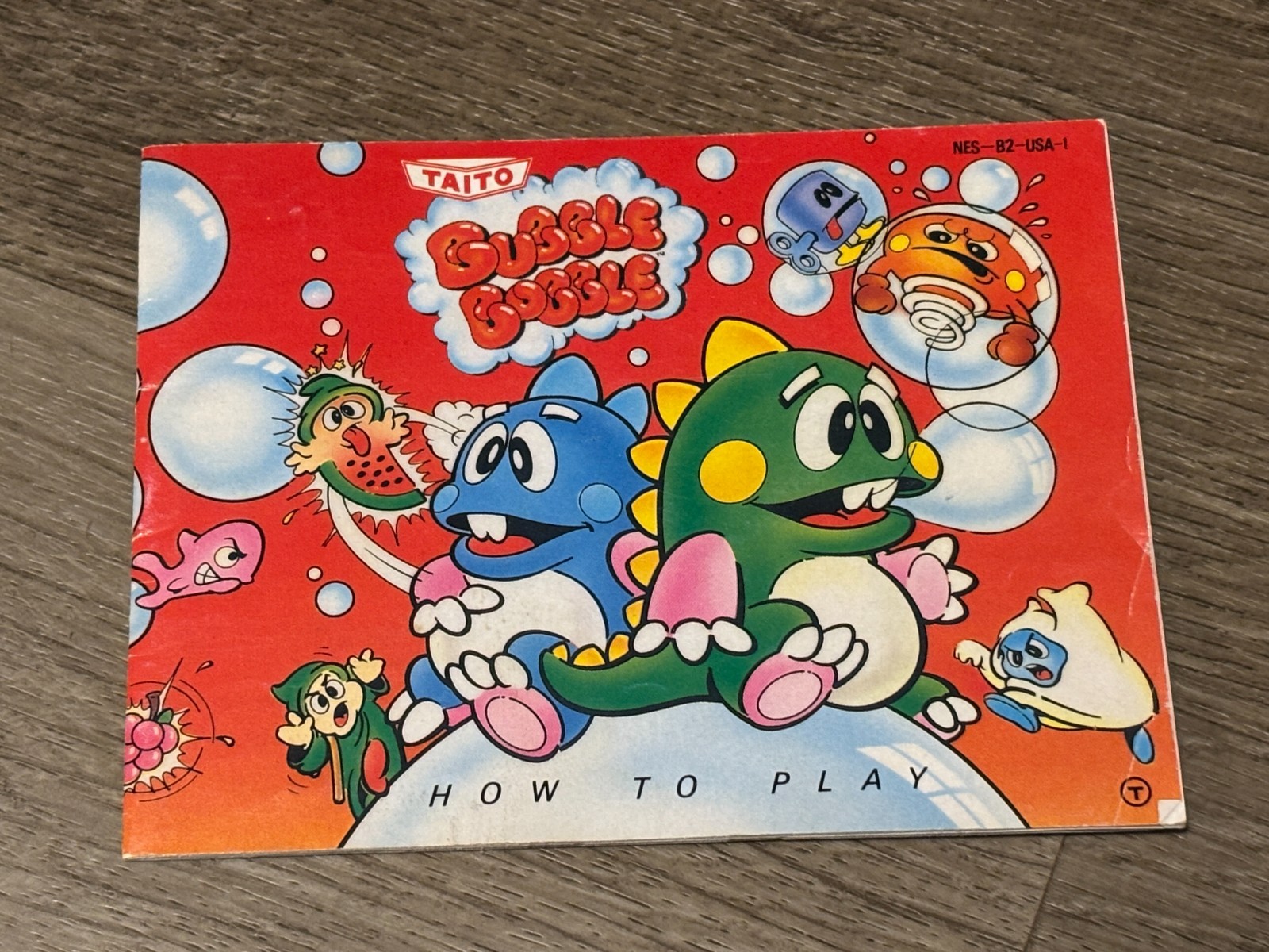 Bubble Bobble Instruction Manual Booklet Only Nintendo Nes Authentic
