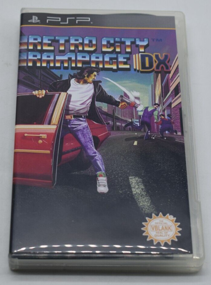 Retro City Rampage DX PSP Case & Manual Only *NO GAME*LIMITED To 3000*FAST SHIP
