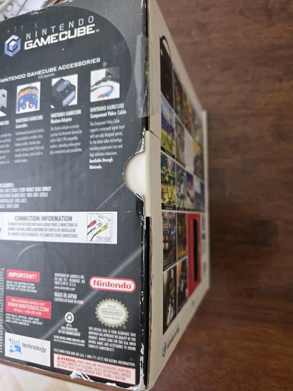 Nintendo GameCube Black Zelda Collector’s Edition BONUS Console System BOX ONLY