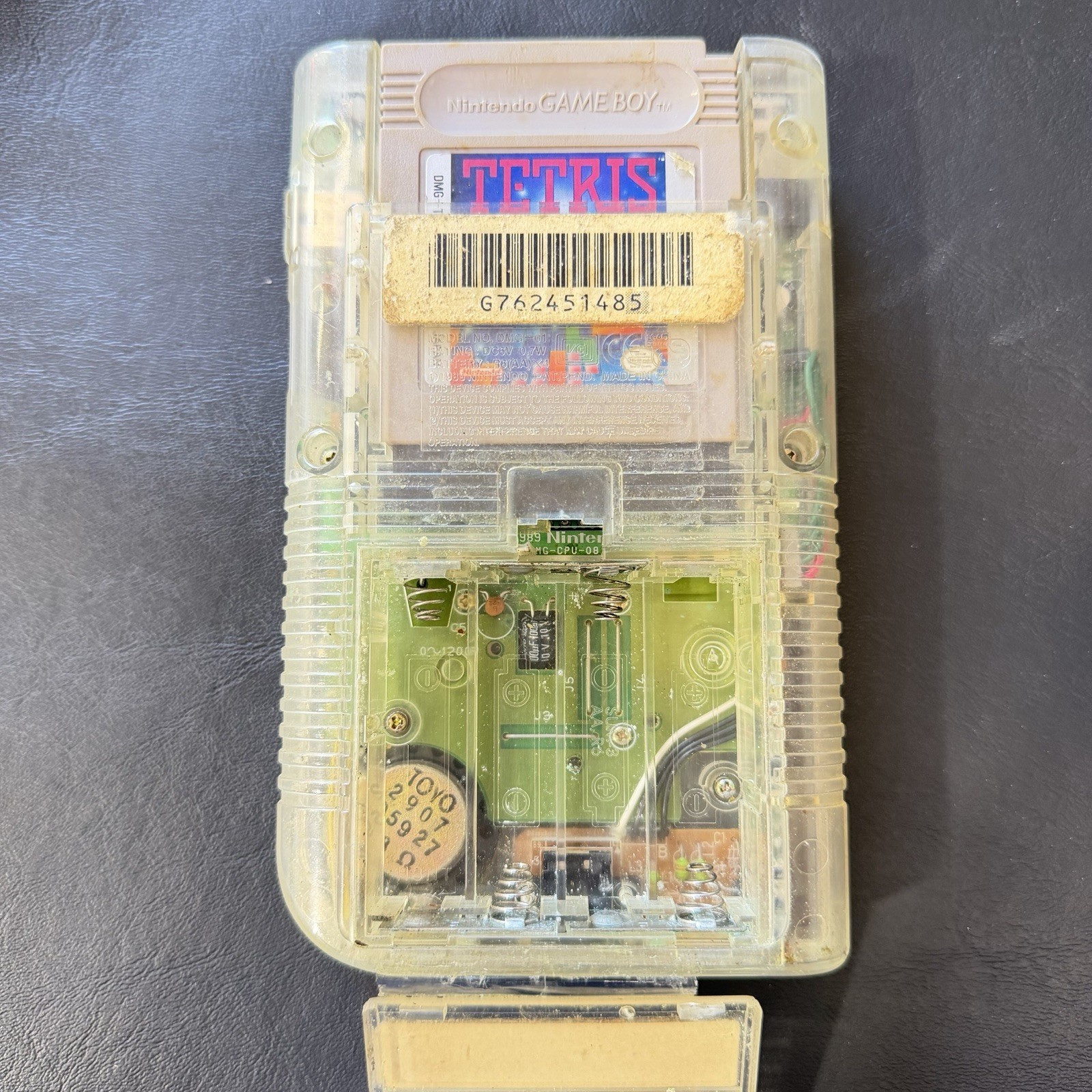 Nintendo Game Boy Original CLEAR Play it Loud – Tetris Included!