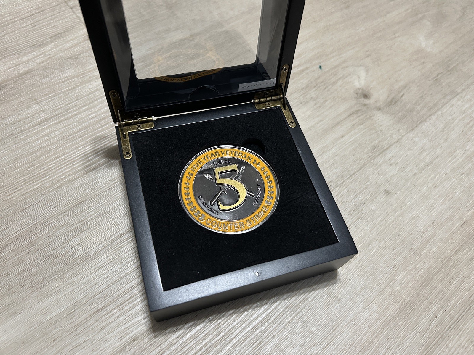 Authentic CSGO 5 Year Veteran Coin/Medal Valve Corporation Counter Strike Merch