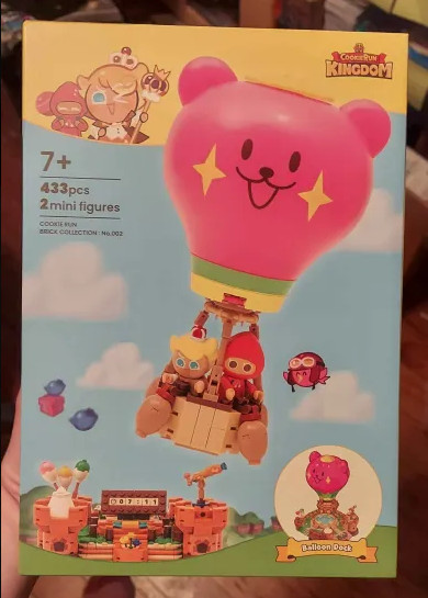 USA Bear Jelly Hot Air Balloon Dock Cookie Run Kingdom Official Brick Limited