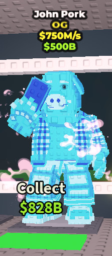 Steal a Brainrot – Diamond John Pork $750M/s+ – OG