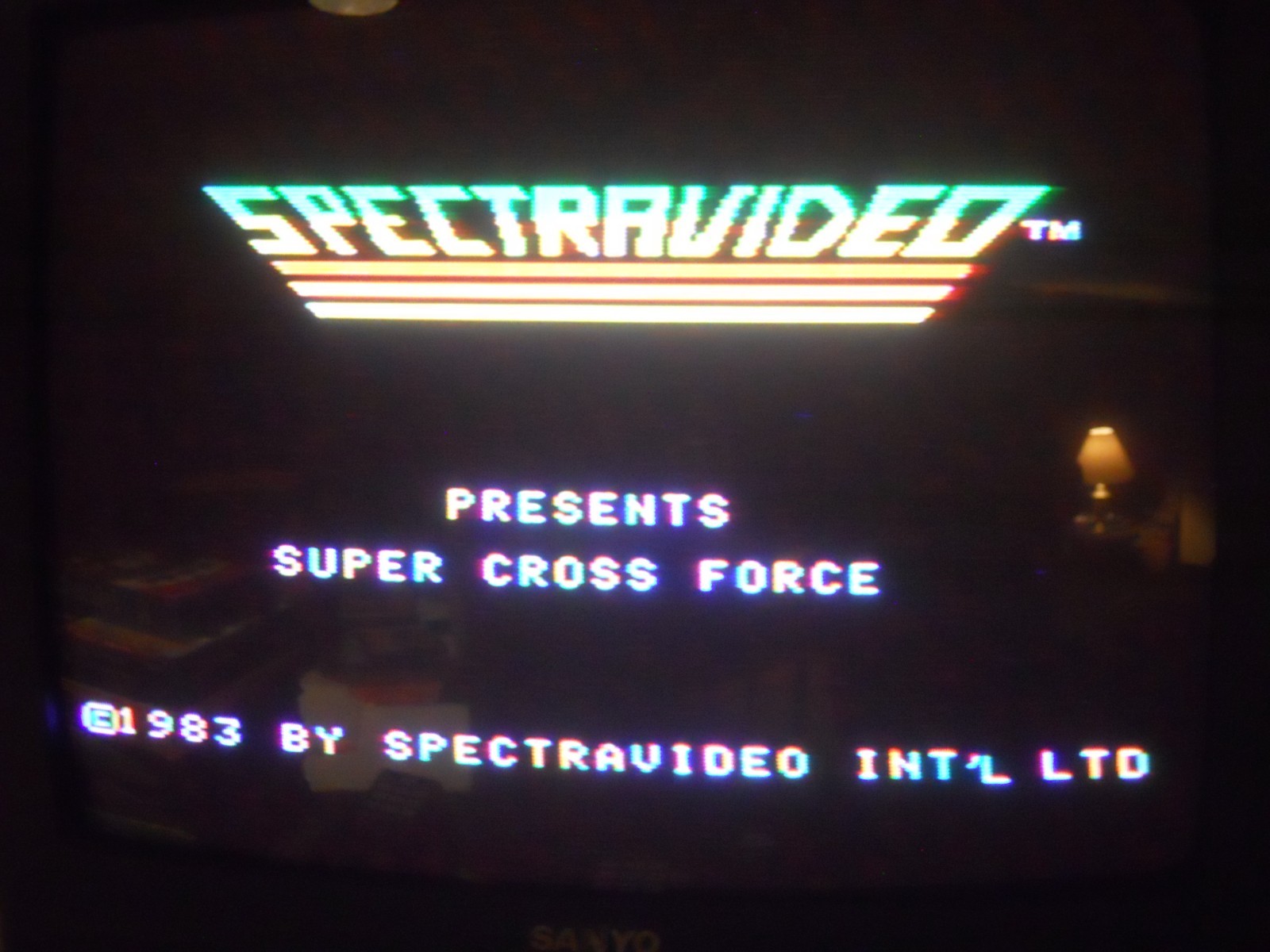 SUPER CROSS FORCE (Coleco Vision, 1983) Game Cartridge w/Manual – Tested/Works