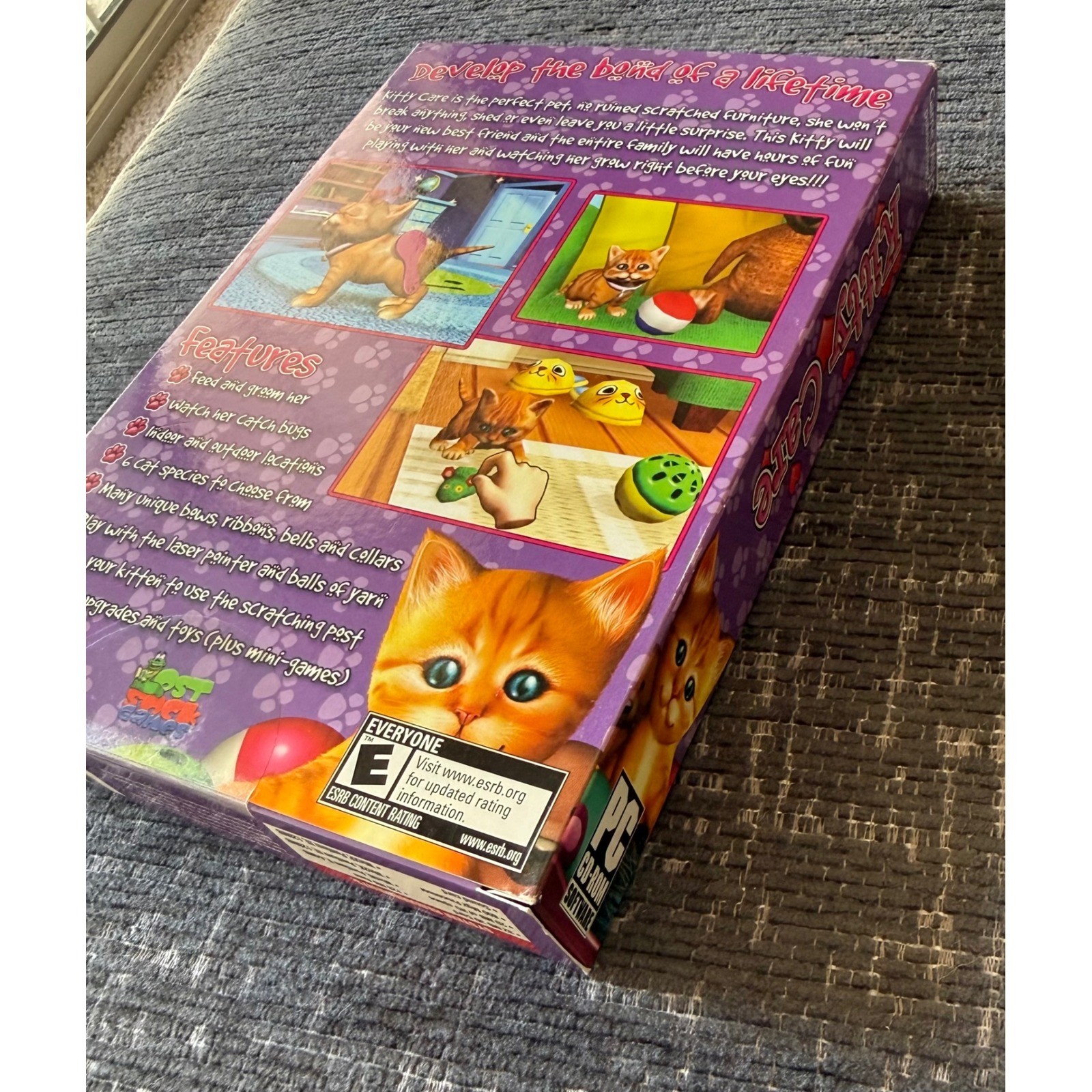 Kitty Care PC CD-ROM Game Kids Big Box Virtual Pet