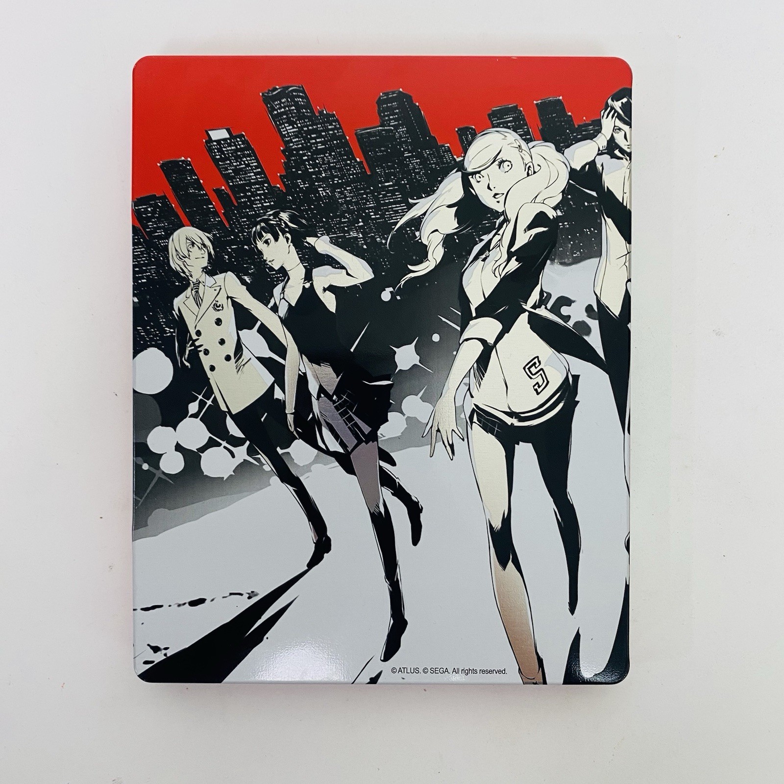 Persona 5 SteelBook Case Only Red Black Limited Ed Art Cover Atlus Sega No Game