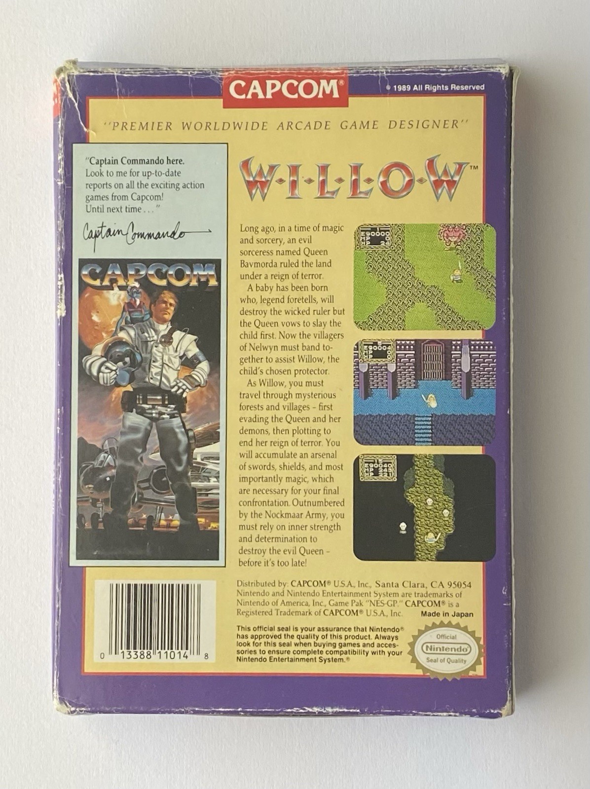 Nintendo Entertainment System – Willow – 1989 – Complete Set -Box – Manual -Game