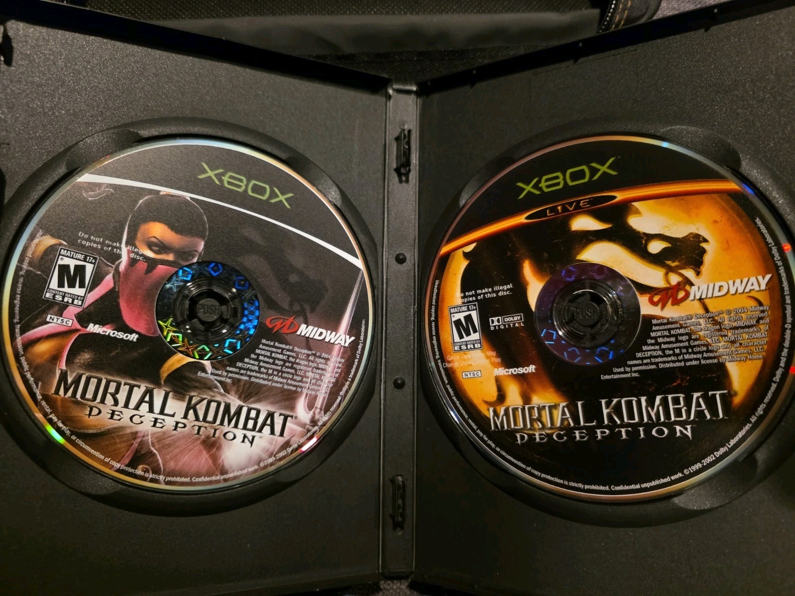 Mortal Kombat Deception Kollector’s Edition Xbox Mileena – Discs Only