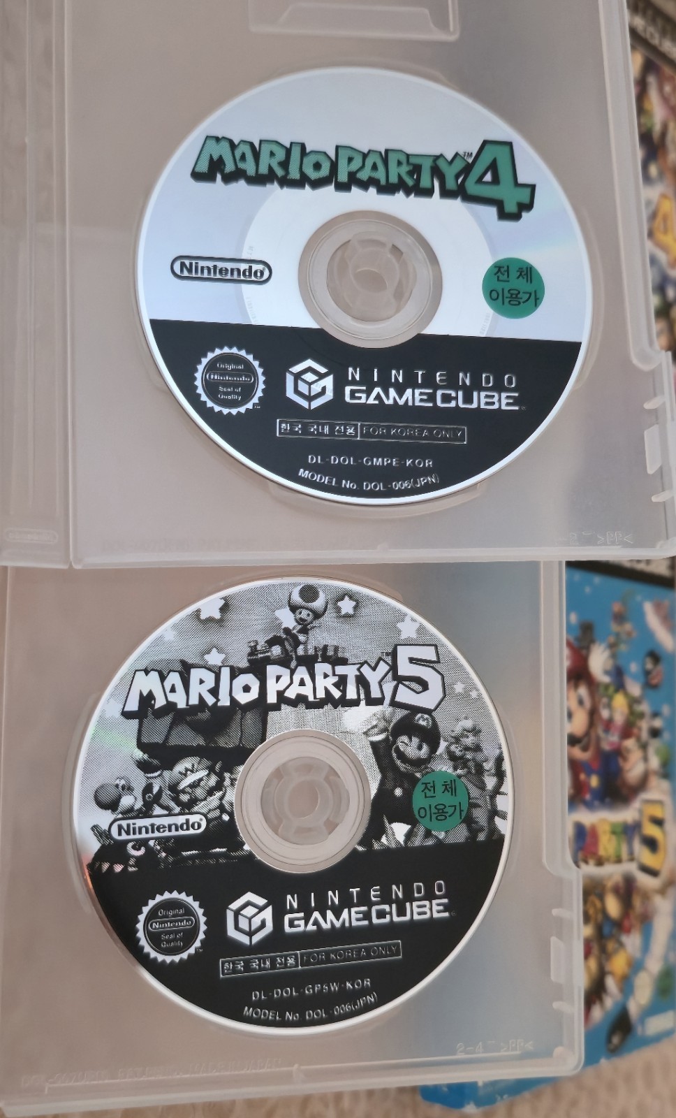 Korean Mario Party 4 & 5 for Nintendo Gamecube CIB Rare Korea