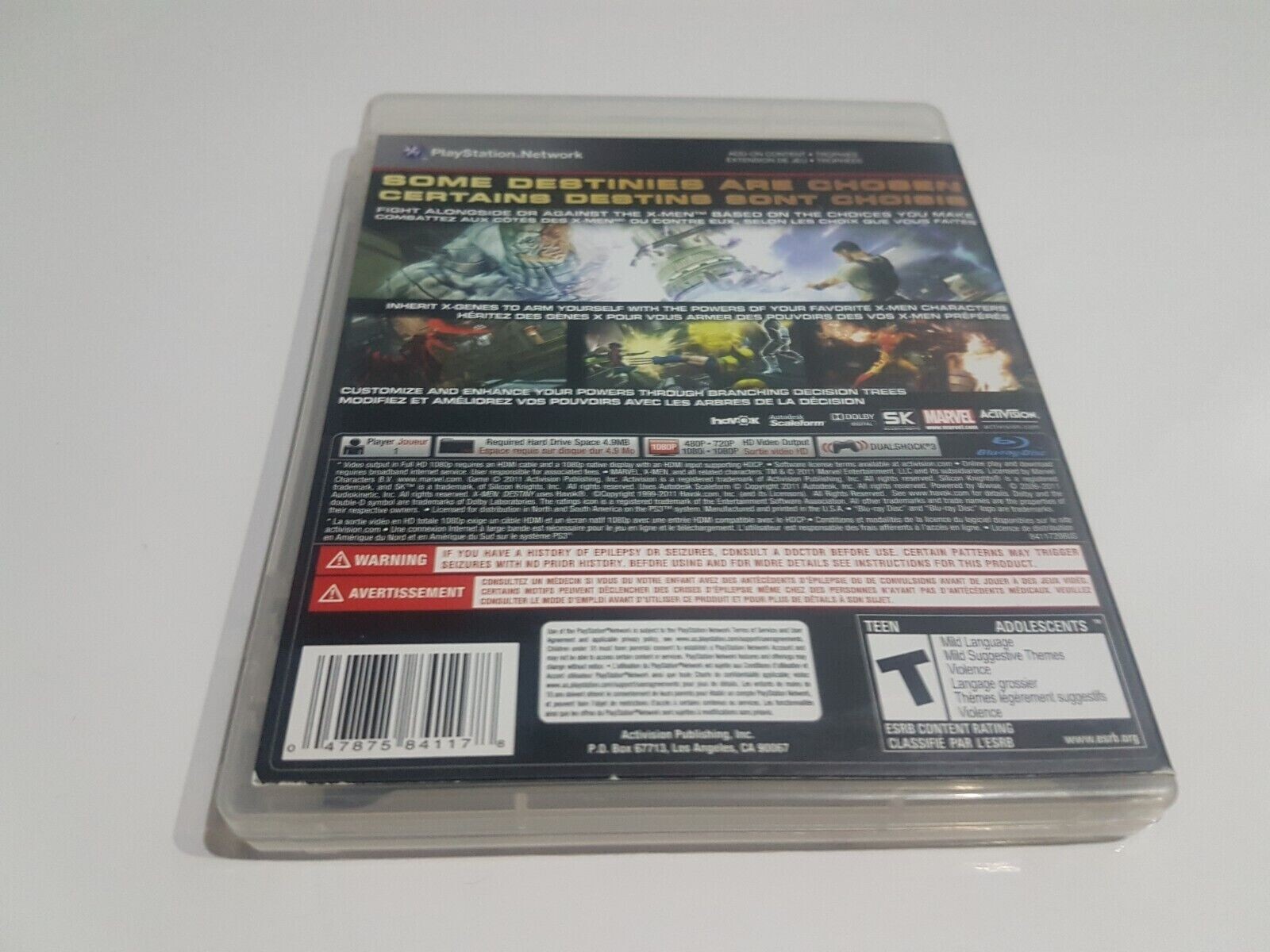 X-Men: Destiny [PS3] [PlayStation 3] [2011] [Complete!]