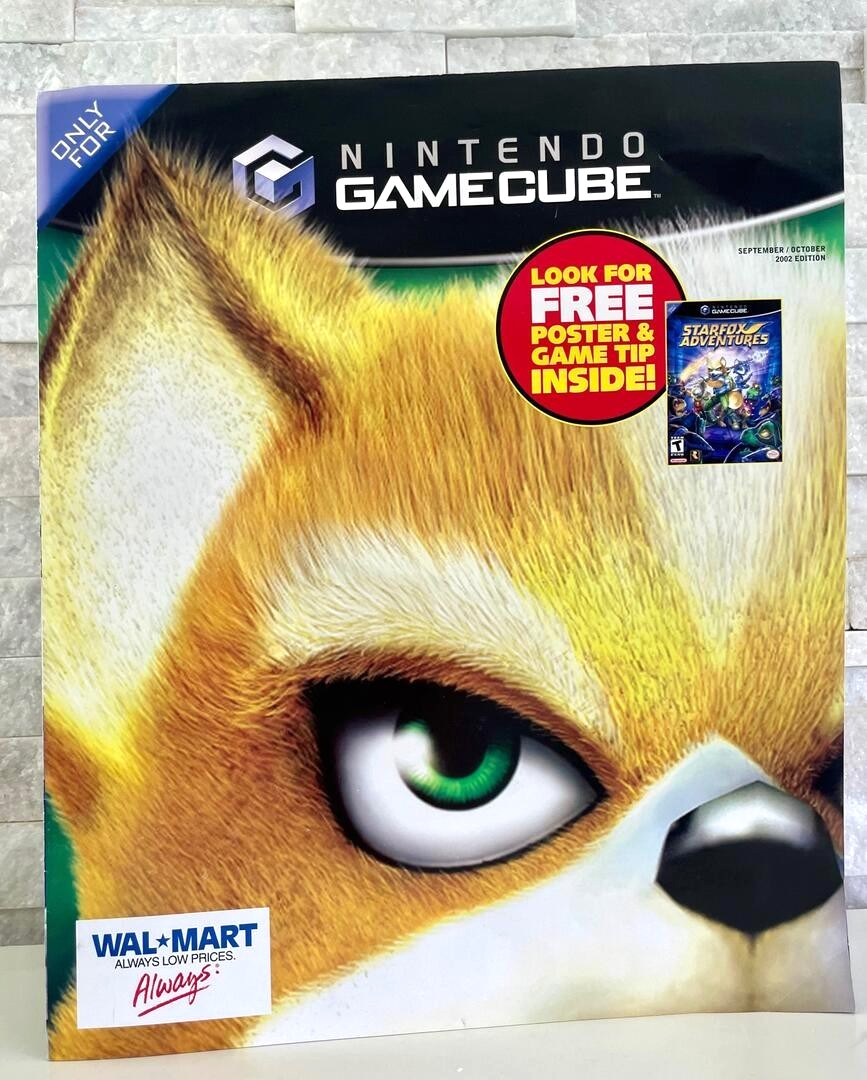 Starfox Adventures Nintendo Gamecube Wal-Mart Promotional Poster