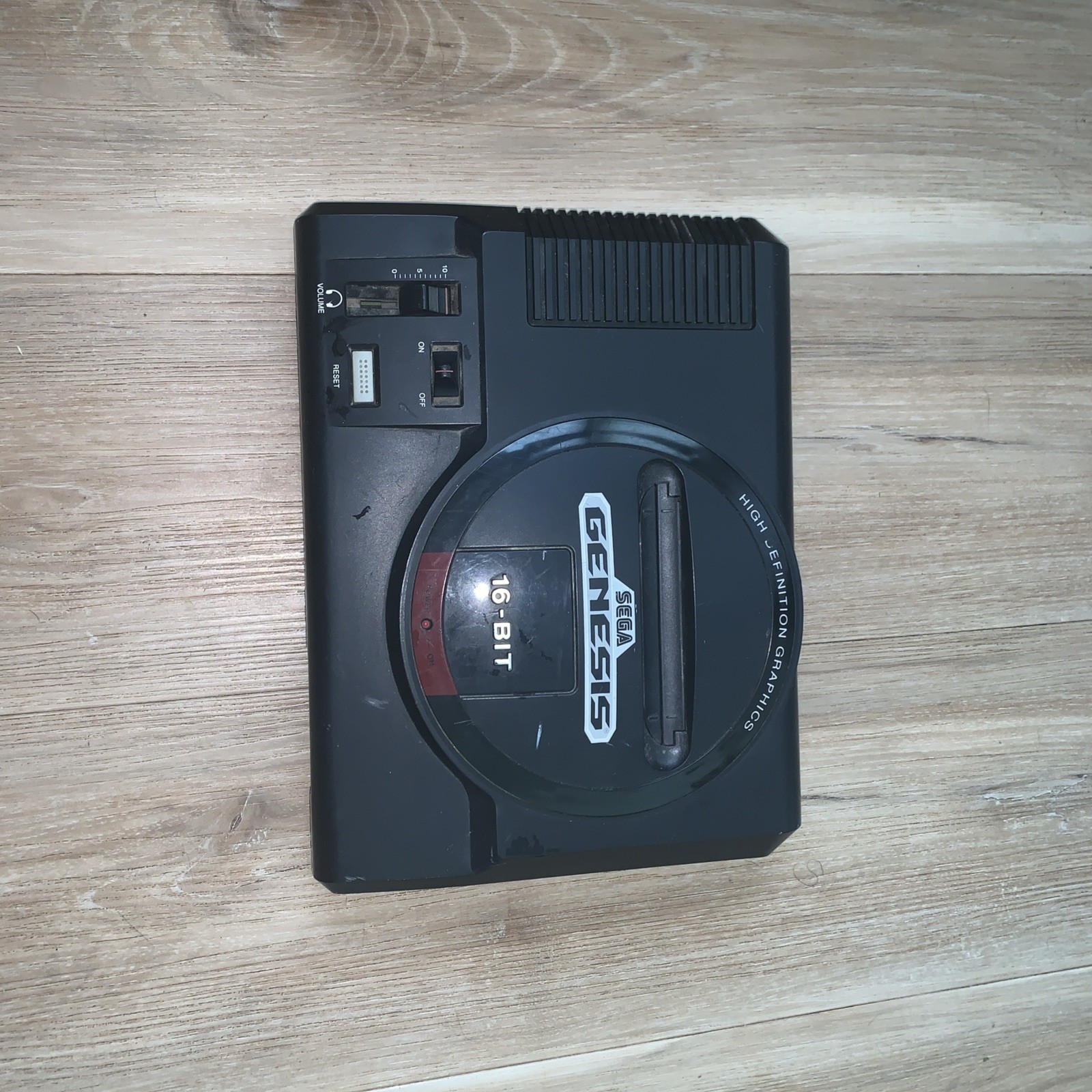 Sega Genesis 16-Bit Video Game Console Black, Model 1601, Untested, No Cables
