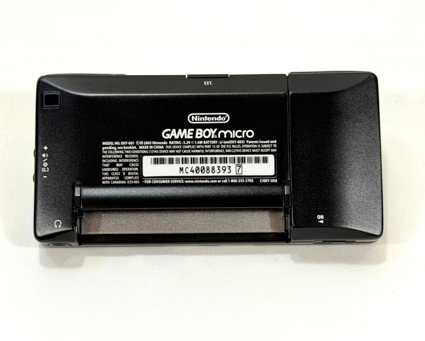 Nintendo Game Boy Micro OXY-001 Camouflage Faceplate w/ Case