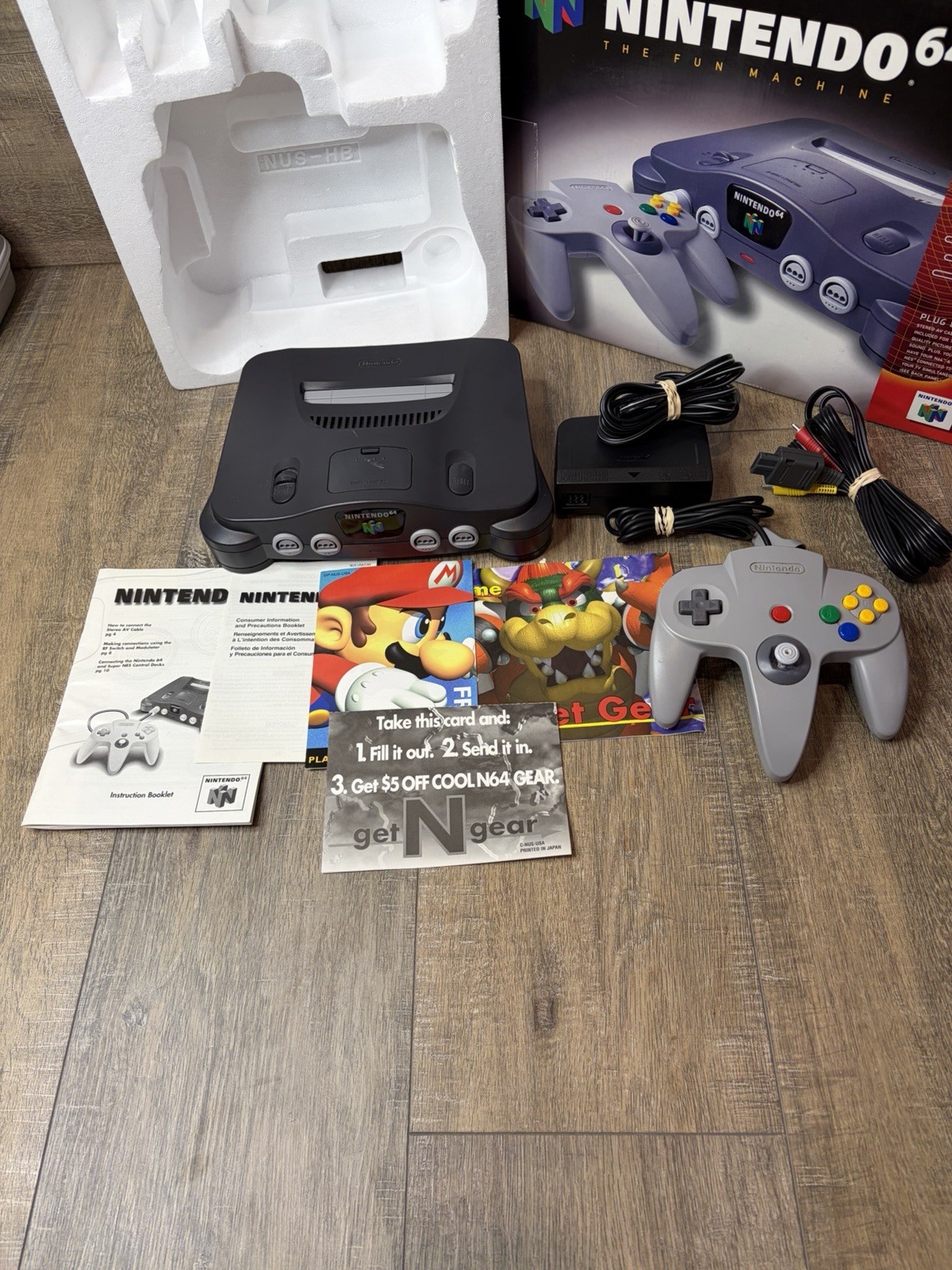 Original Nintendo 64 N64 Console System CIB Complete In Box Authentic OEM GOOD!