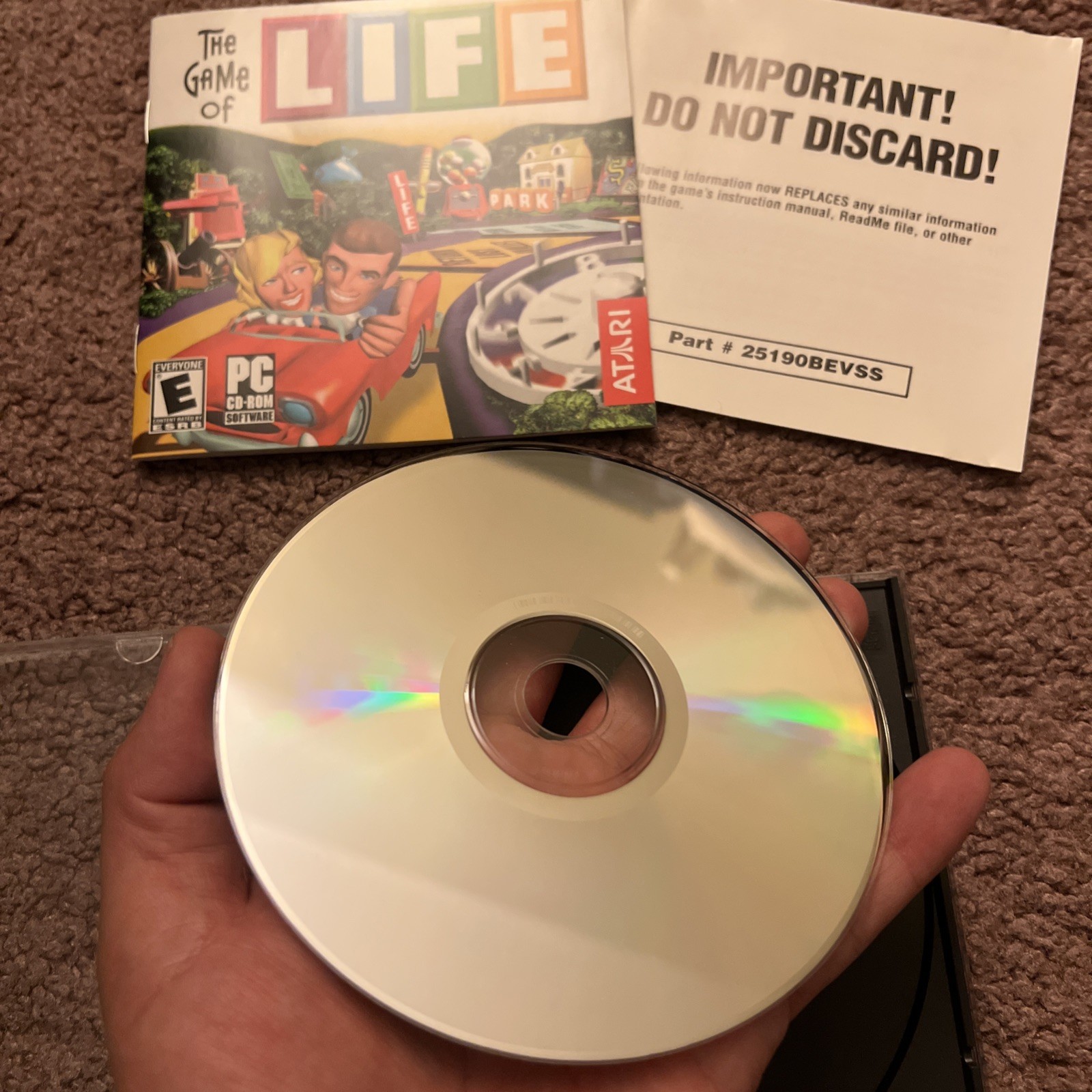 The Game of Life PC CD-ROM Game and Manual 1998 Hasbro Interactive