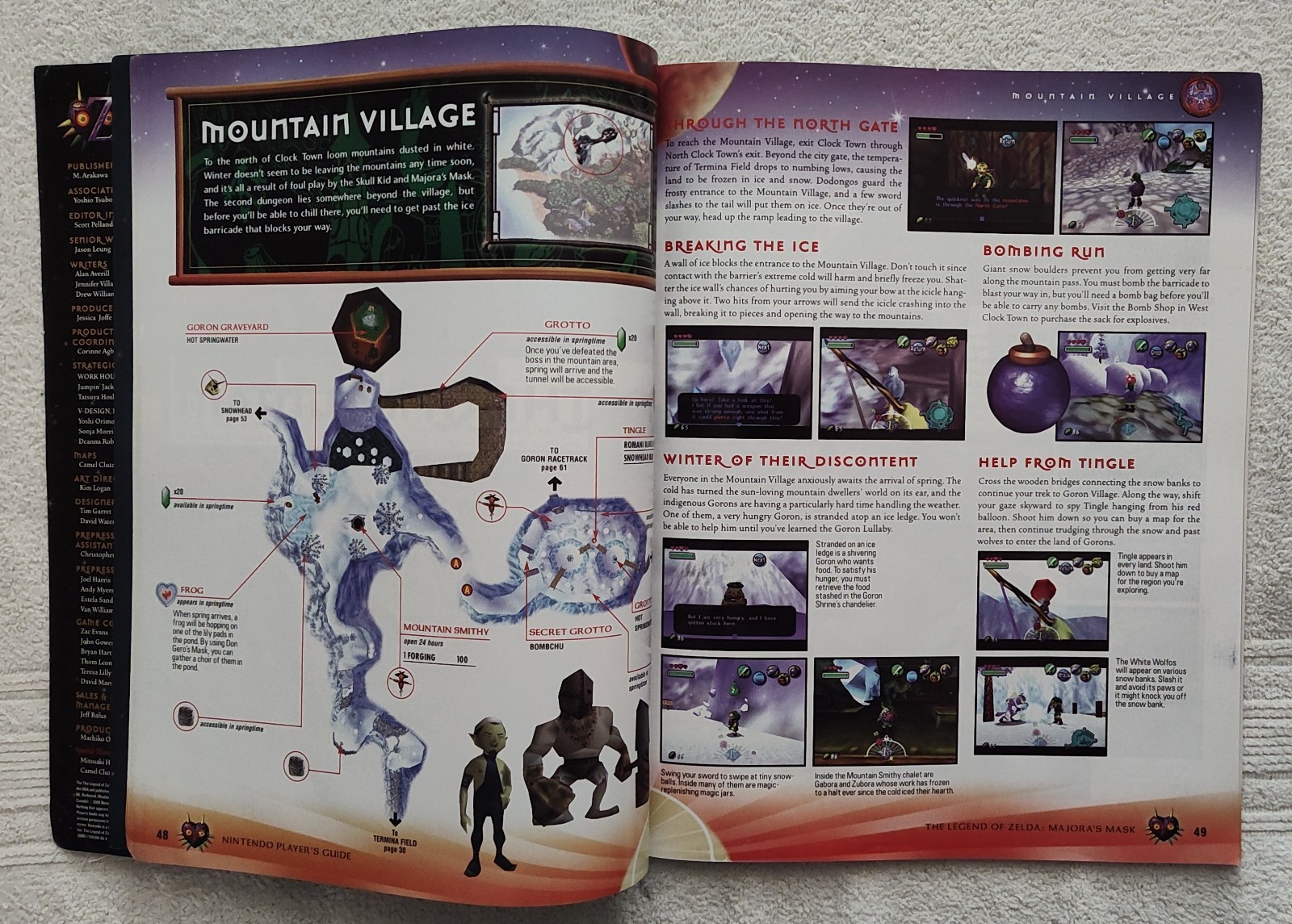 Vtg 2000 Legend of Zelda Majora’s Mask Nintendo Power Player’s Guide Book Hint