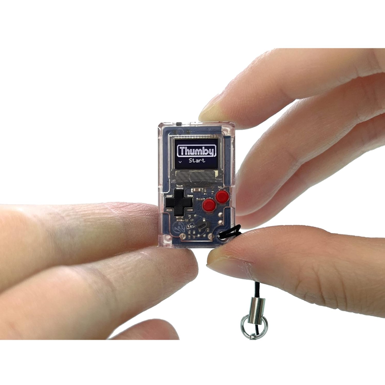 Thumby Keychain Mini Game Console: Retro Fun & STEM Learning, USB Rechargeable