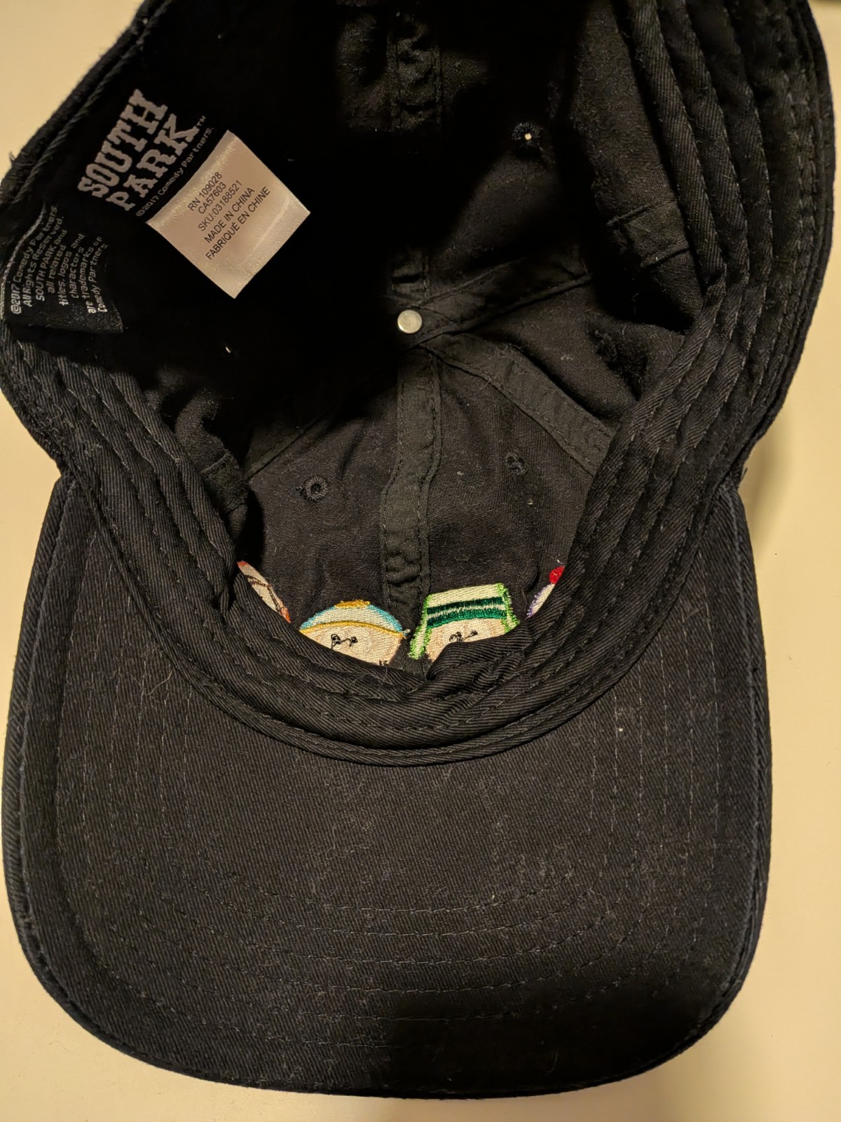 Rare 2017 Authentic South Park promo black baseball cap