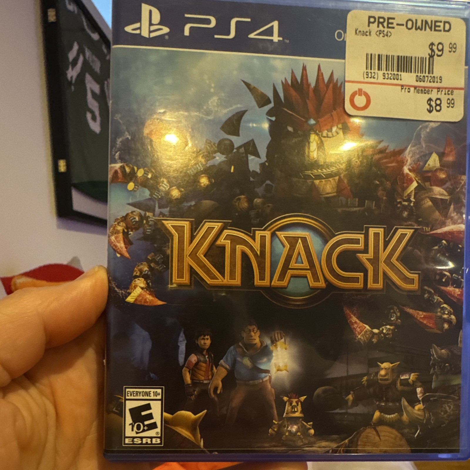 Knack for Sony PlayStation 4 PS4 Video Game E10+ (Everyone 10+)