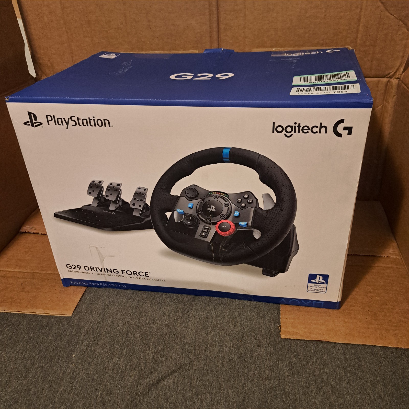 Logitech G29 Driving Force Racing Wheel – Black (941-000110)