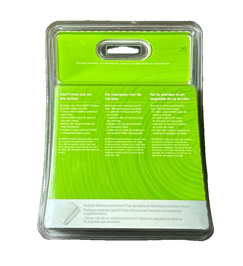 Microsoft Xbox 360 Live Quick Charge + Play & Charge Kit NEW SEALED