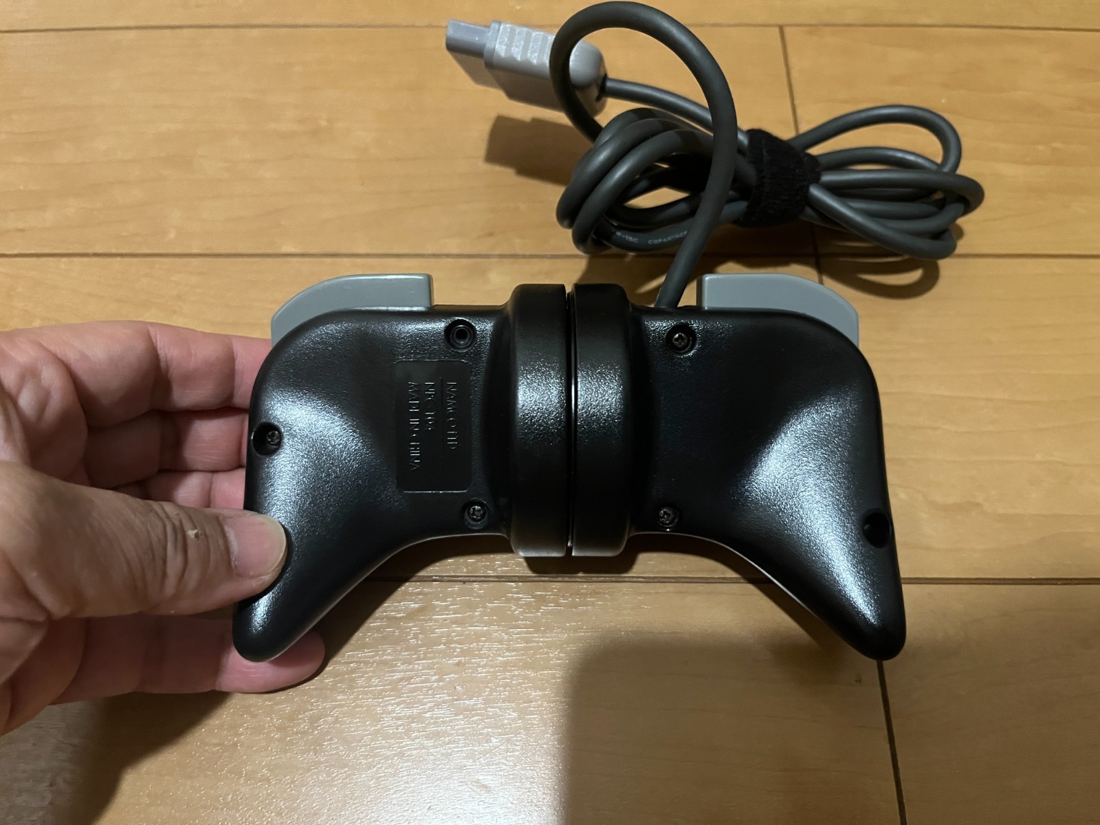 PS1 NEGCON BLACK Controller & BOX & Manual NAMCO PlayStation