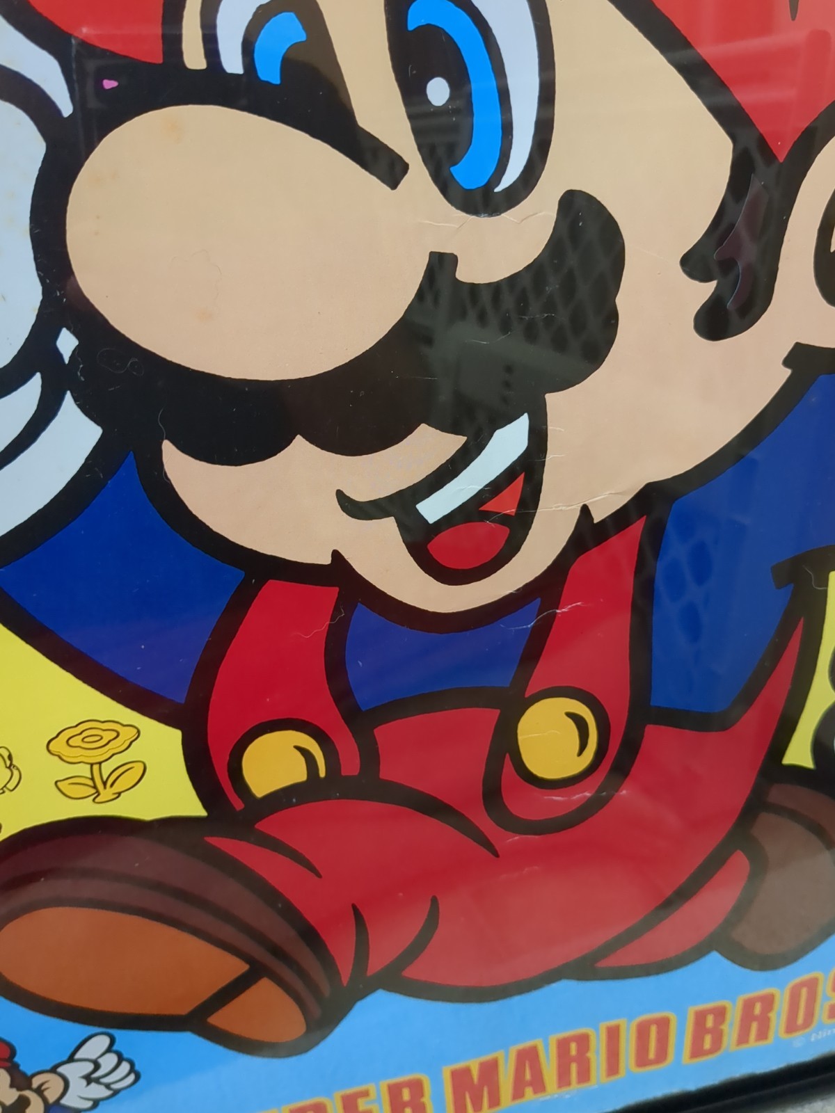 1985 Nintendo Super Mario Video GameStore Display Poster Rare Promo Bowser Peach