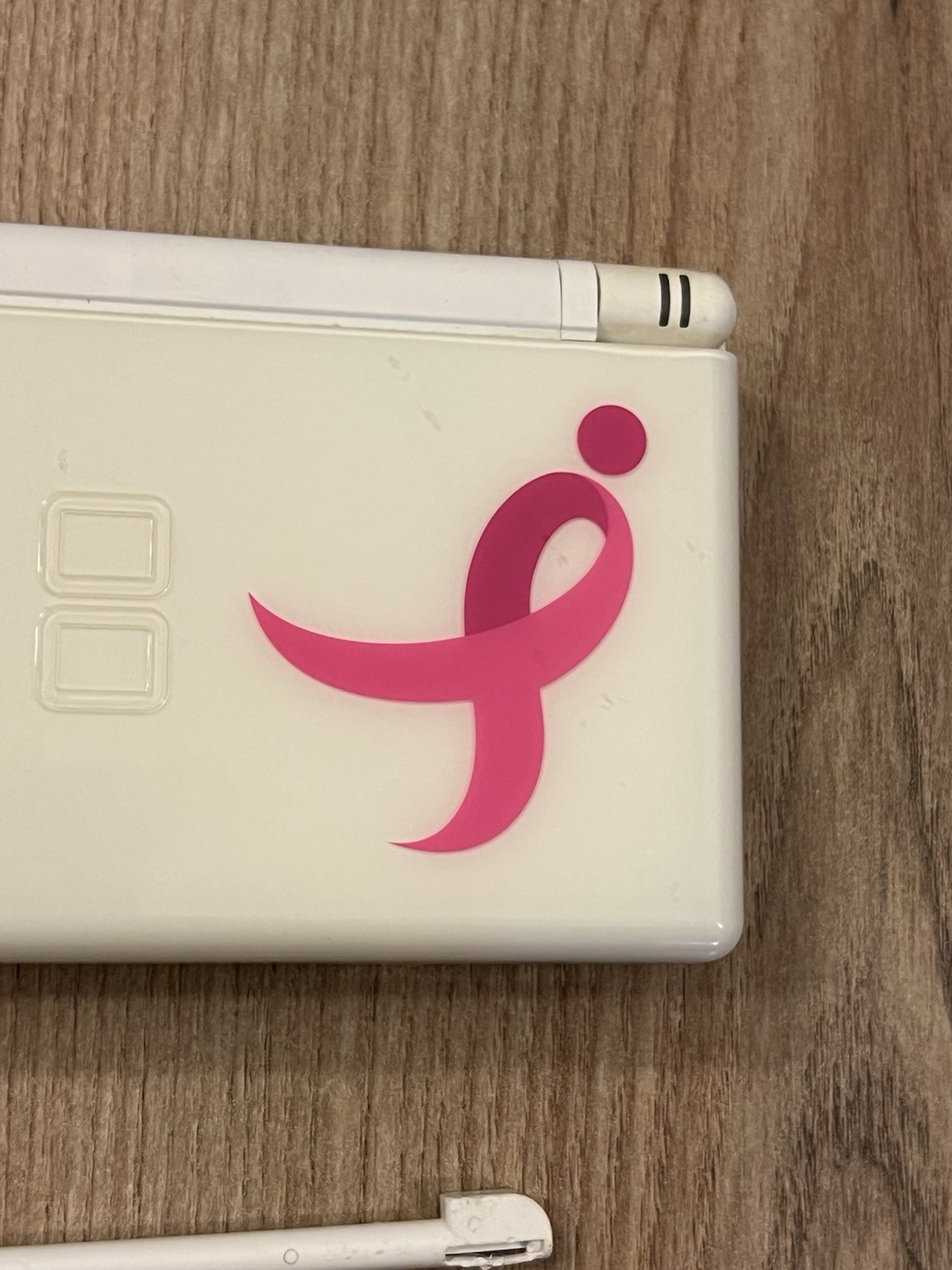 Nintendo DS Lite USG-001 KOMEN BREAST CANCER Ribbon AGS-001 w/ 10 Games Tested