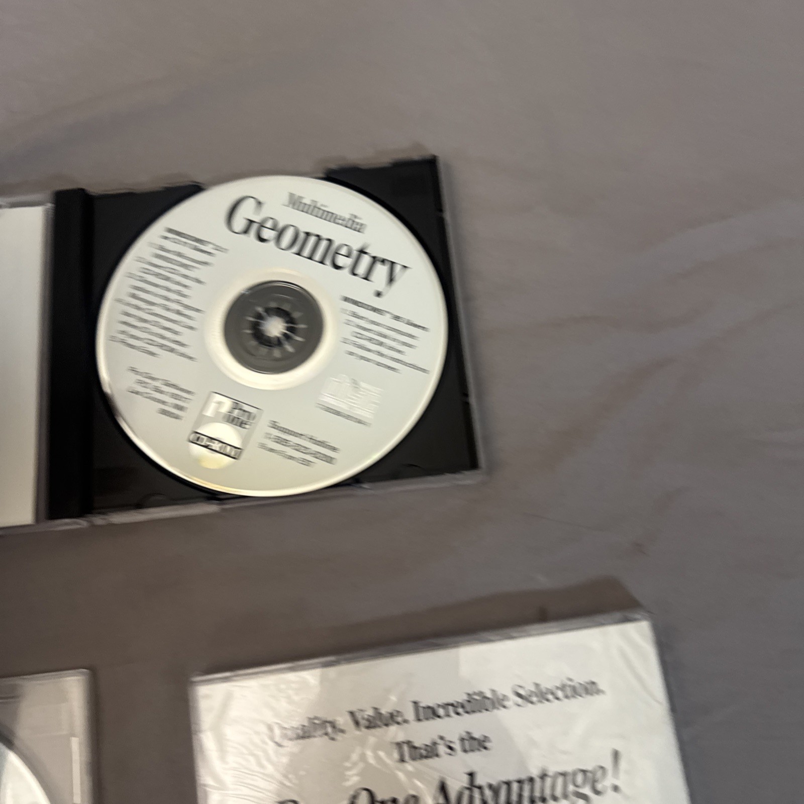 Vintage Multimedia Algebra 1 PC CD-ROM 1995 for Windows) Geometry Alge-Blaster 3