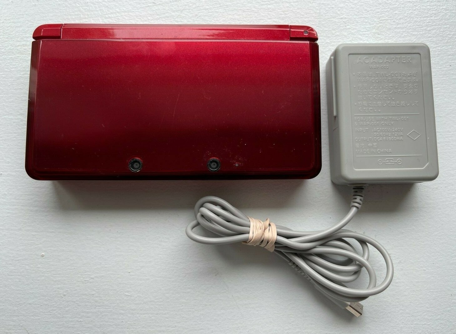 Nintendo 3DS – Flare Red – Japanese Import – Very Good – US Seller