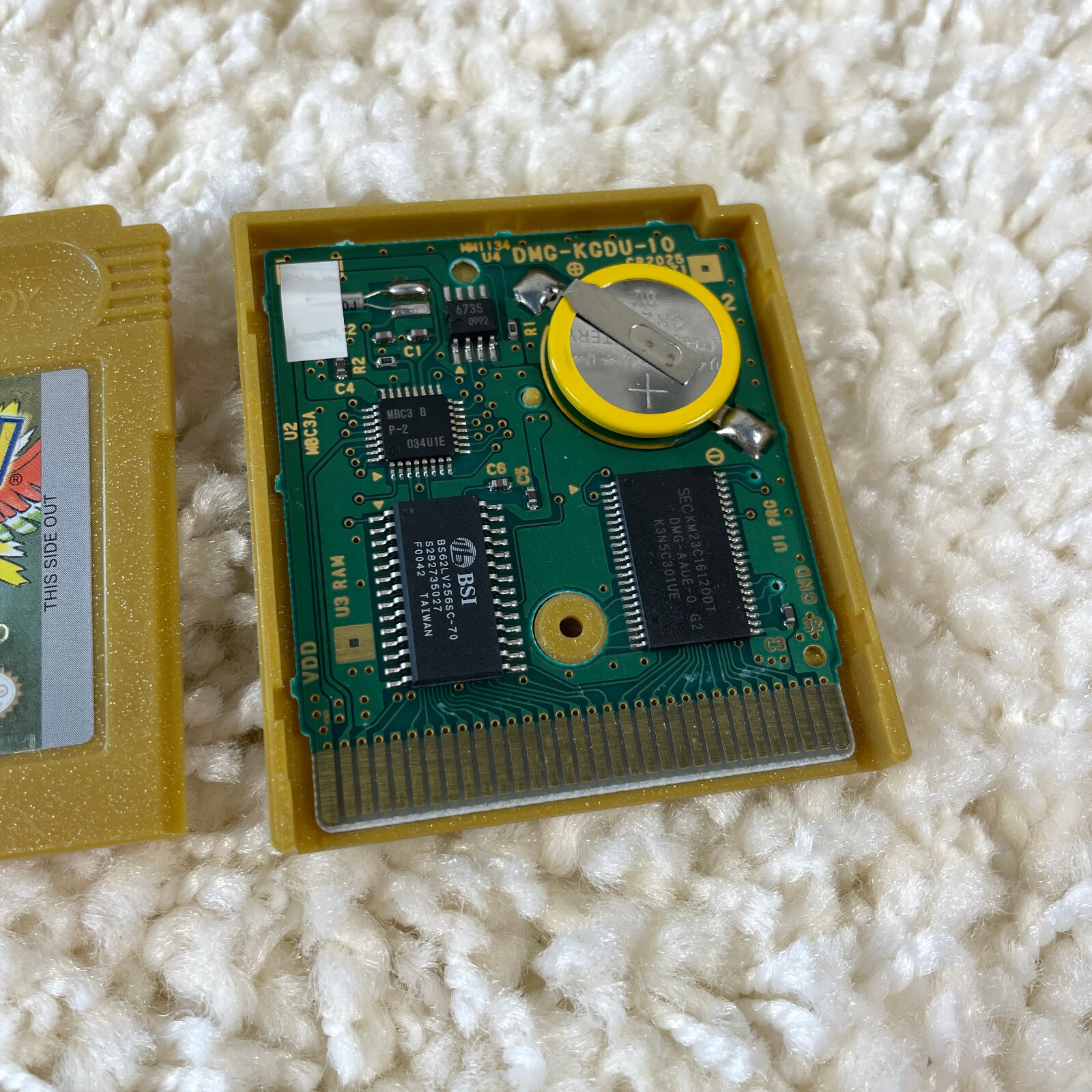 Pokemon Gold Version (Nintendo Game Boy Color, 2000) GBC Authentic New Battery