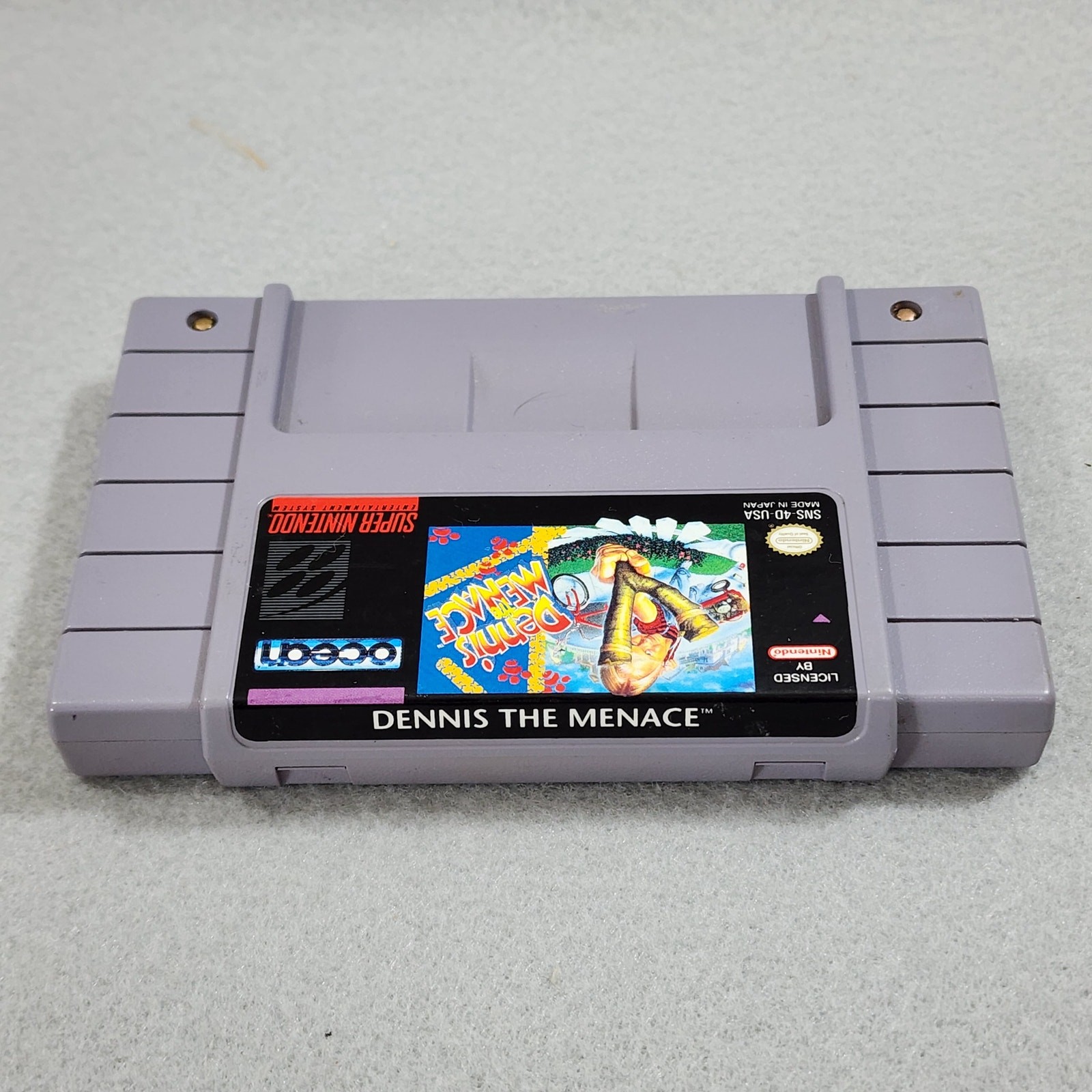 Dennis the Menace Super Nintendo (SNES 1991) Video Game Cartridge Only- Untested