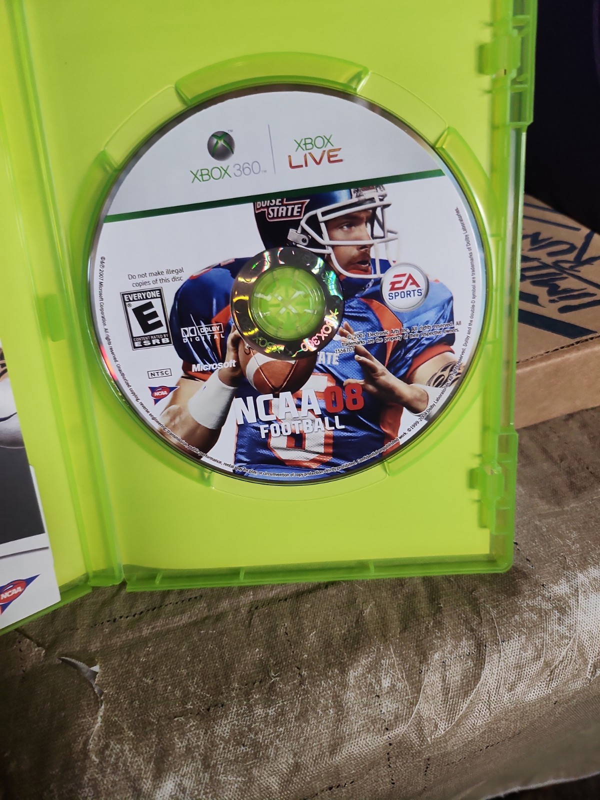 NCAA Football 08 (Xbox 360) CIB COMPLETE & TESTED