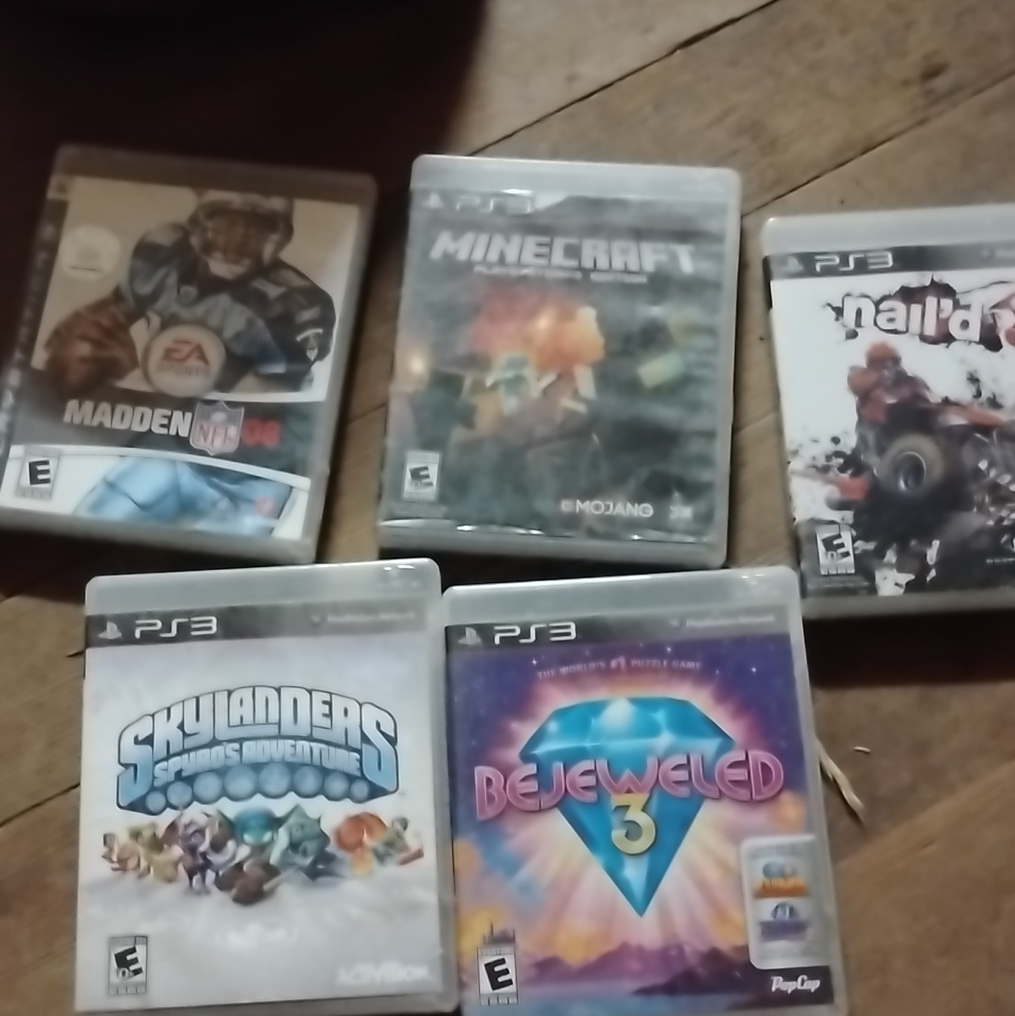 EA/Activision/Mojang PS2 & PS3 Mixed Lot: SSX Tricky, Minecraft, Skylanders