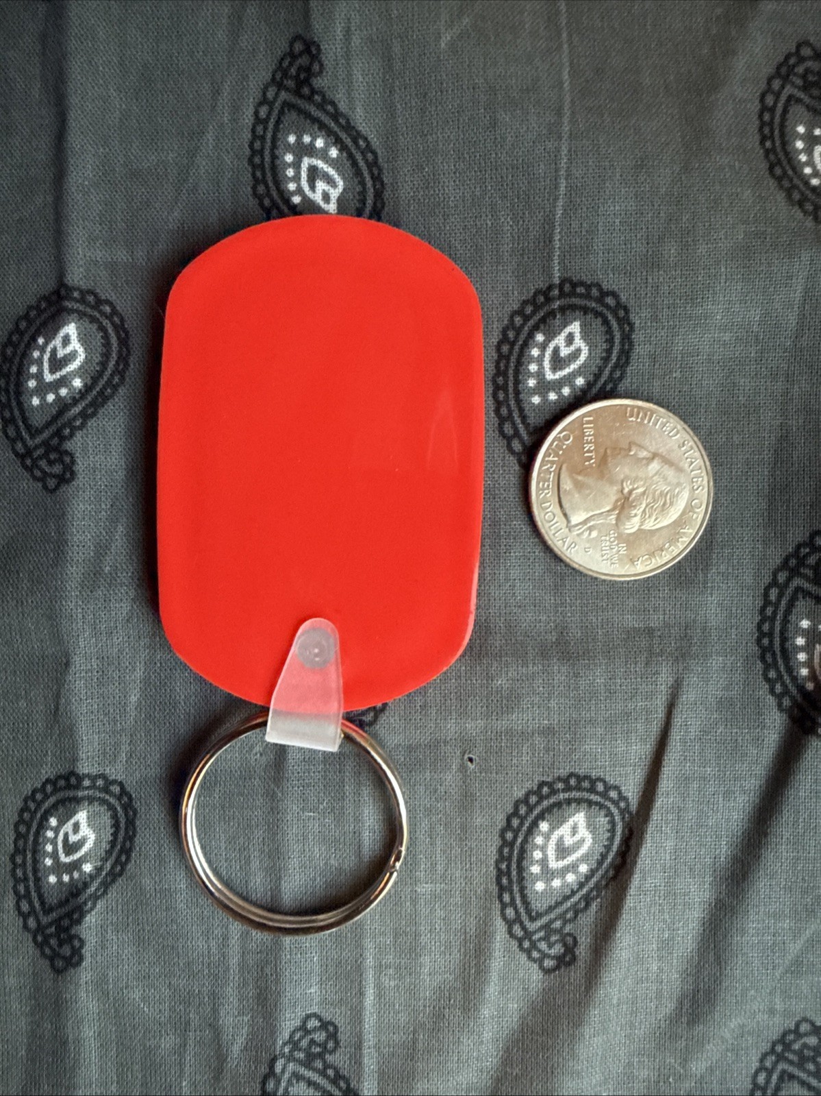 Vintage Early 2000s Late 90s Nintendo Promotional Keychain Red NOS Key Ring Game