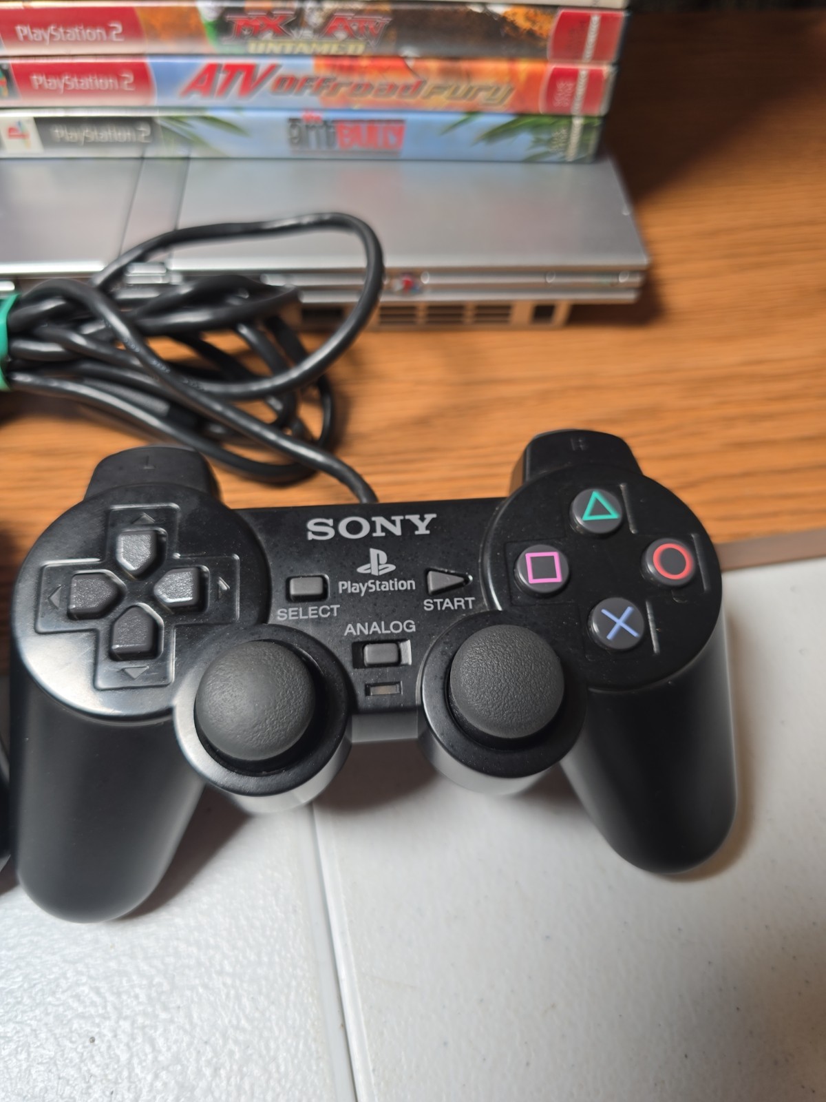 Sony PlayStation 2 PS2 Slim SCPH-70012 Console System OEM Bundle