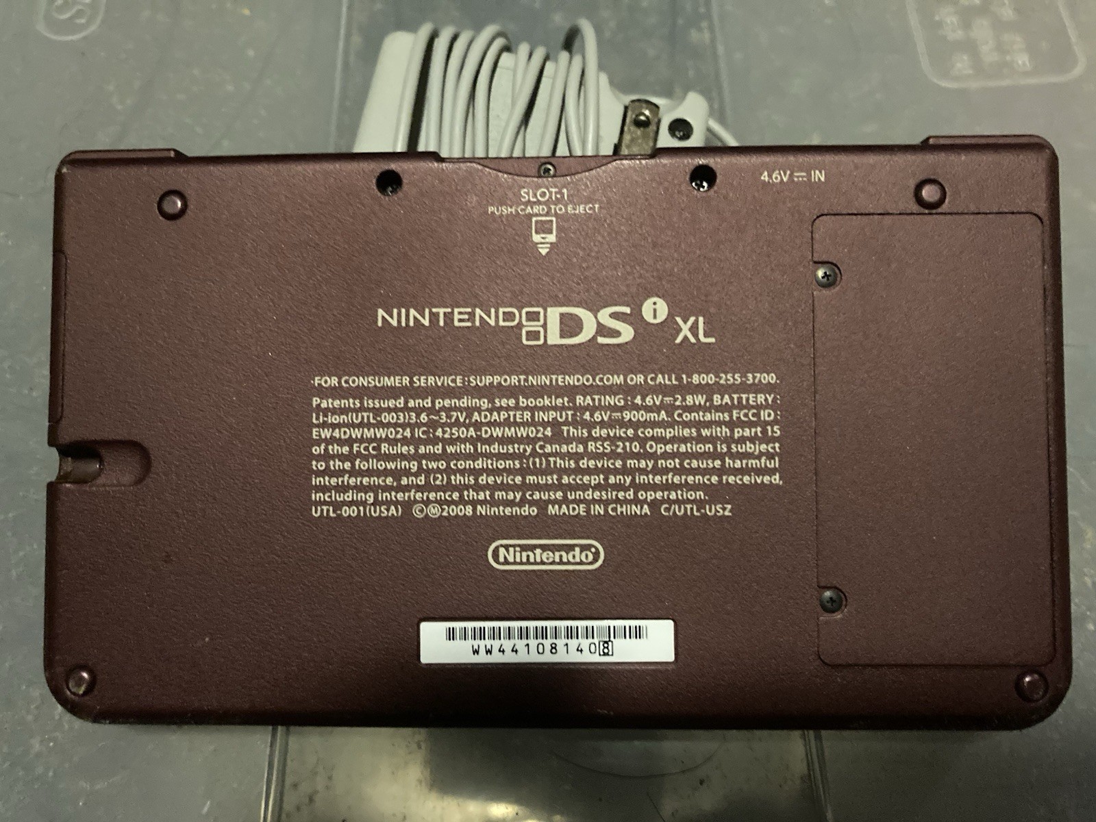 Nintendo DSi XL Handheld System – Burgundy W/2 Games Tested Works Well Charger