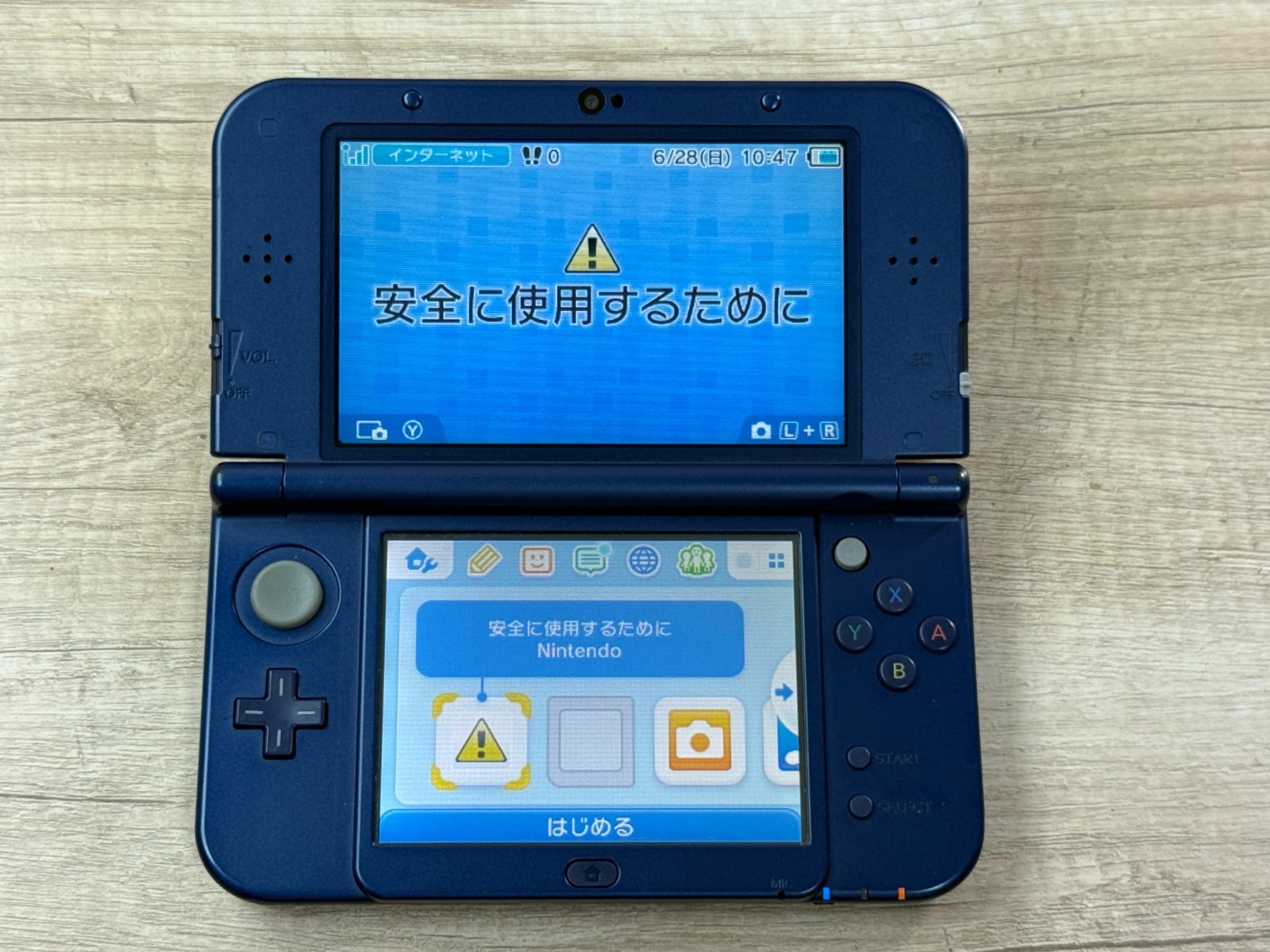 IPS Nintendo New 3DS XL Metallic Blue Console IPS Top Tested R5861