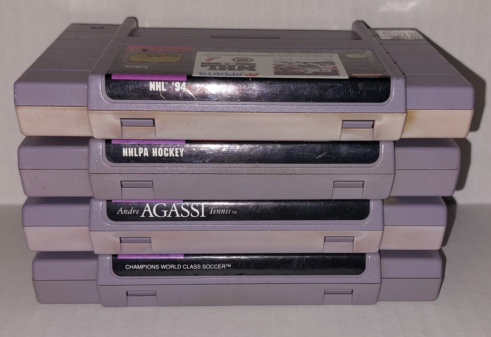 Lot Of 4 Super Nintendo Mixed Sports Games SNES Cartridge ONLY