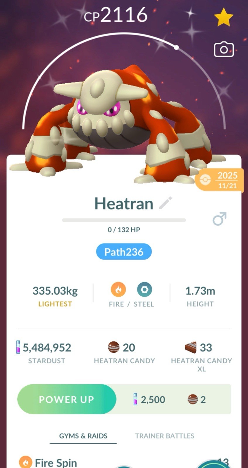 Shiny Heatran 30 Days Friendship Available