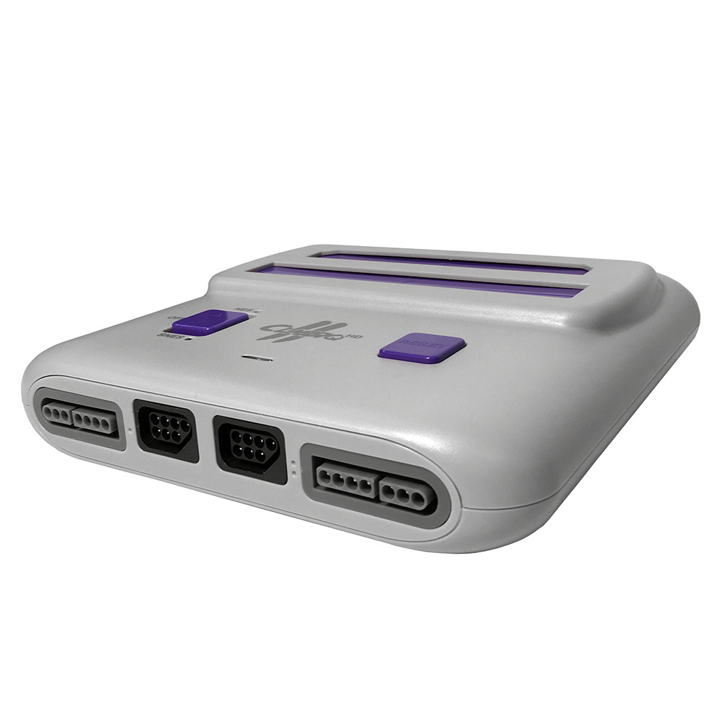 Classiq 2 HD 720p Twin Video Game System Grey/Purple for SNES/NES *OLD SKOOL*