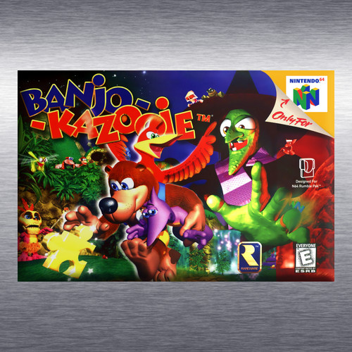 Banjo – Kazooie Video Game Box Art *N64* High Quality Magnet / Set