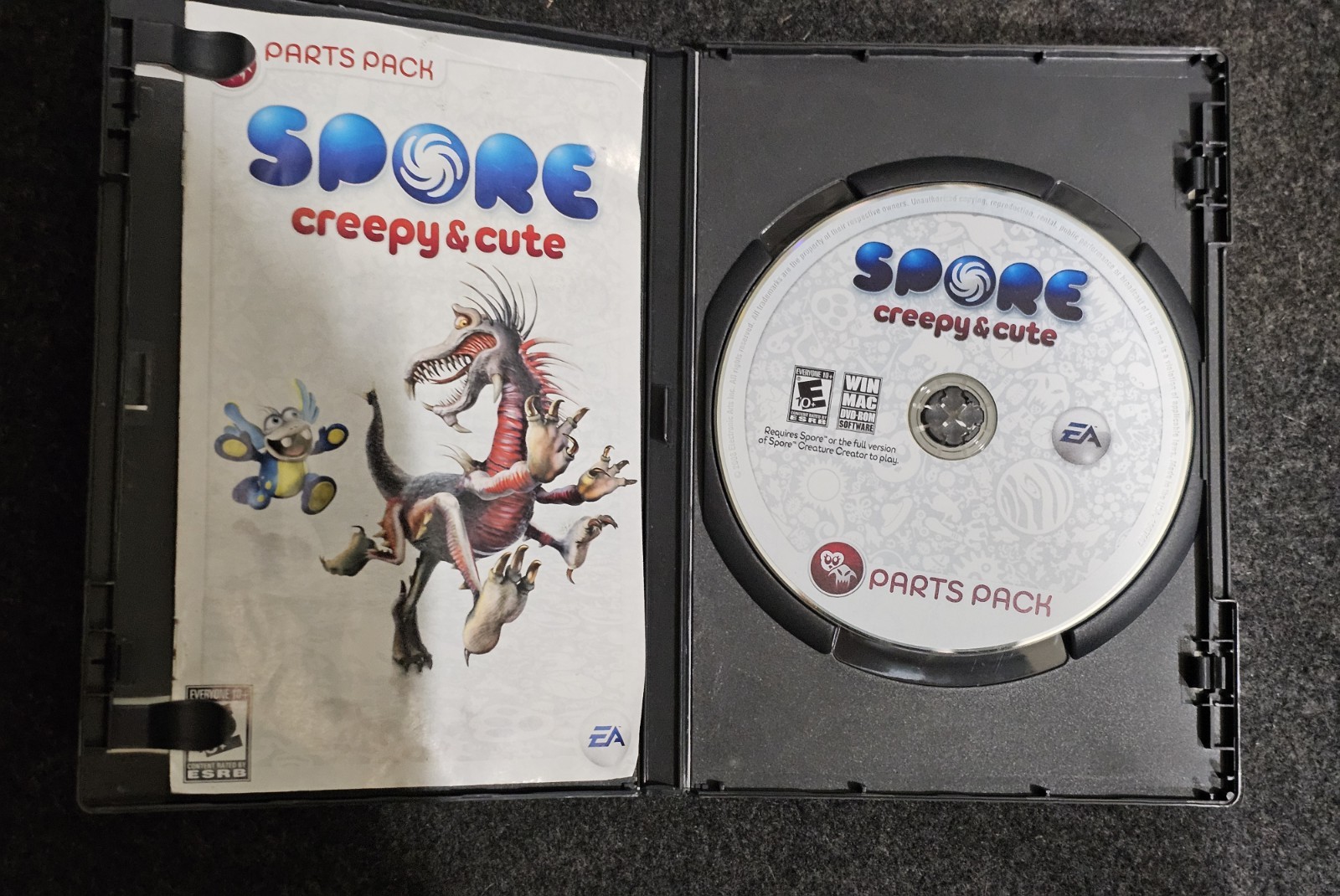 Spore Software Lot Galactic Adventures, Creature Creator, Creepy & Cute PC Lot