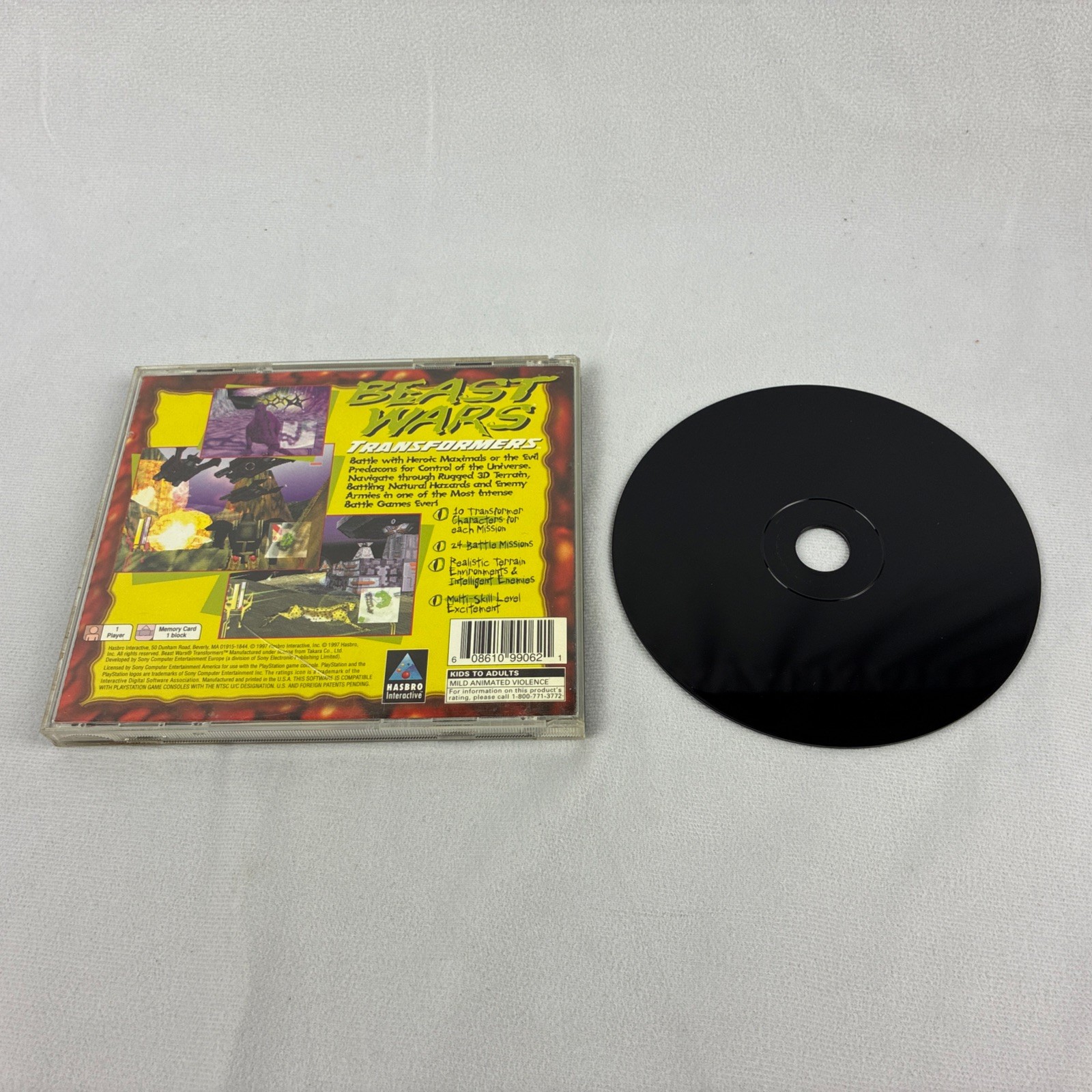 Beast Wars Transformers (Sony PlayStation PS1, 1997) Complete w/ Manual NICE!