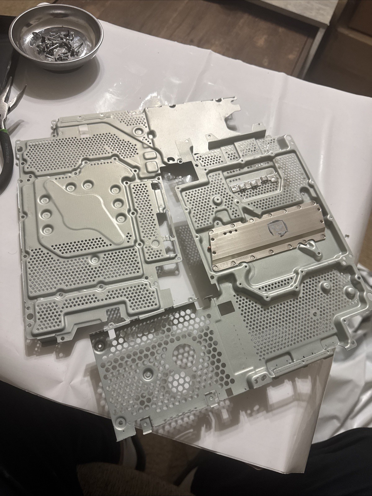 Used OEM PlayStation PS4 Slim Heatsink & Motherboard Plate (CUH-2215B) Fully Yes