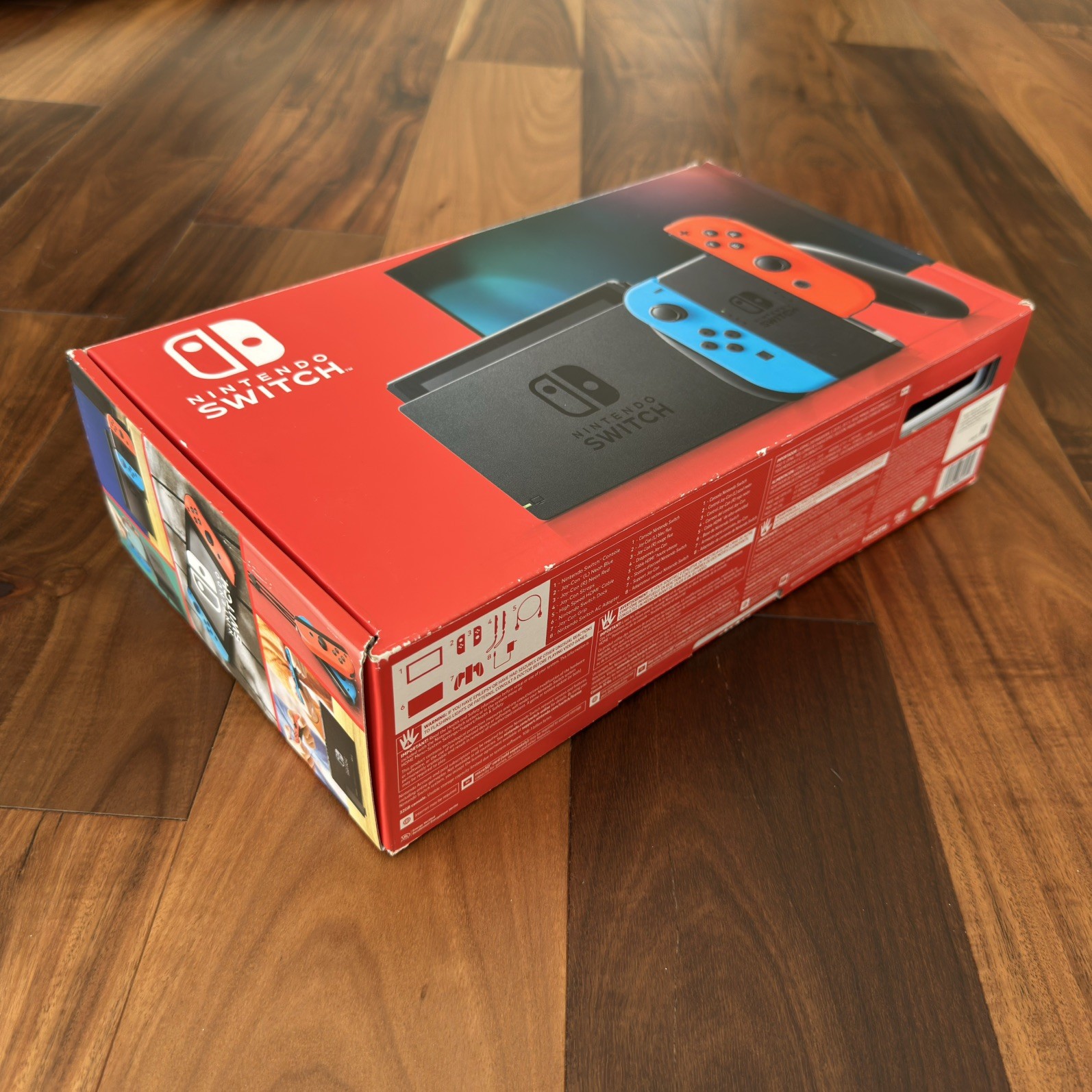 Nintendo Switch – BOX ONLY – Red & Blue Authentic Box – NO Console